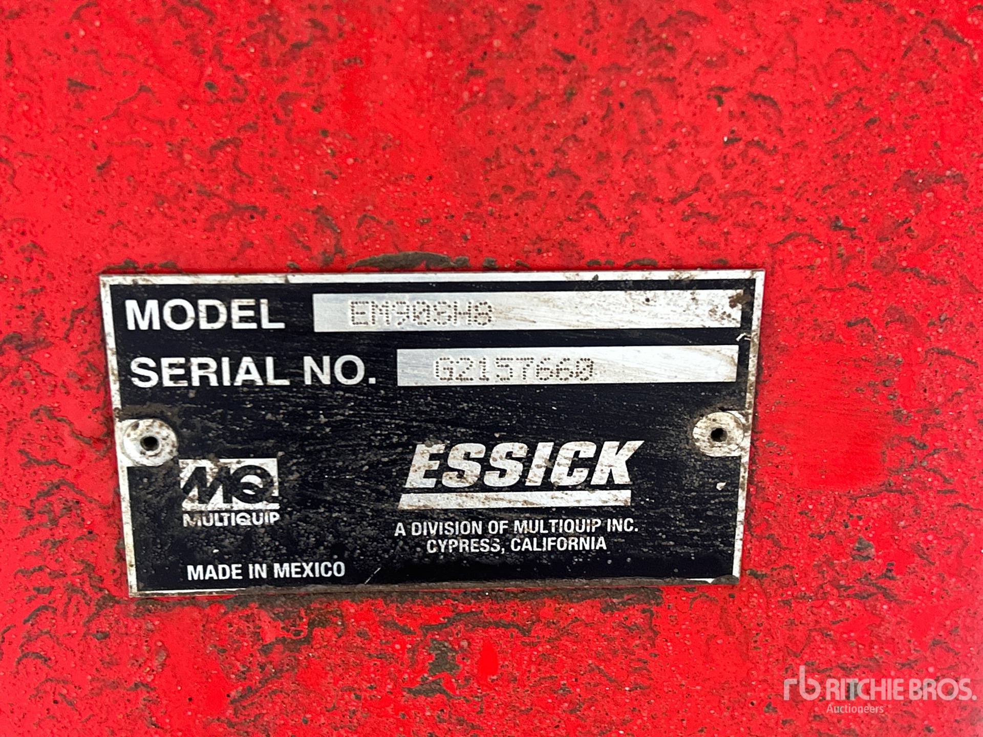 General Appearance with N.º de serie/VIN