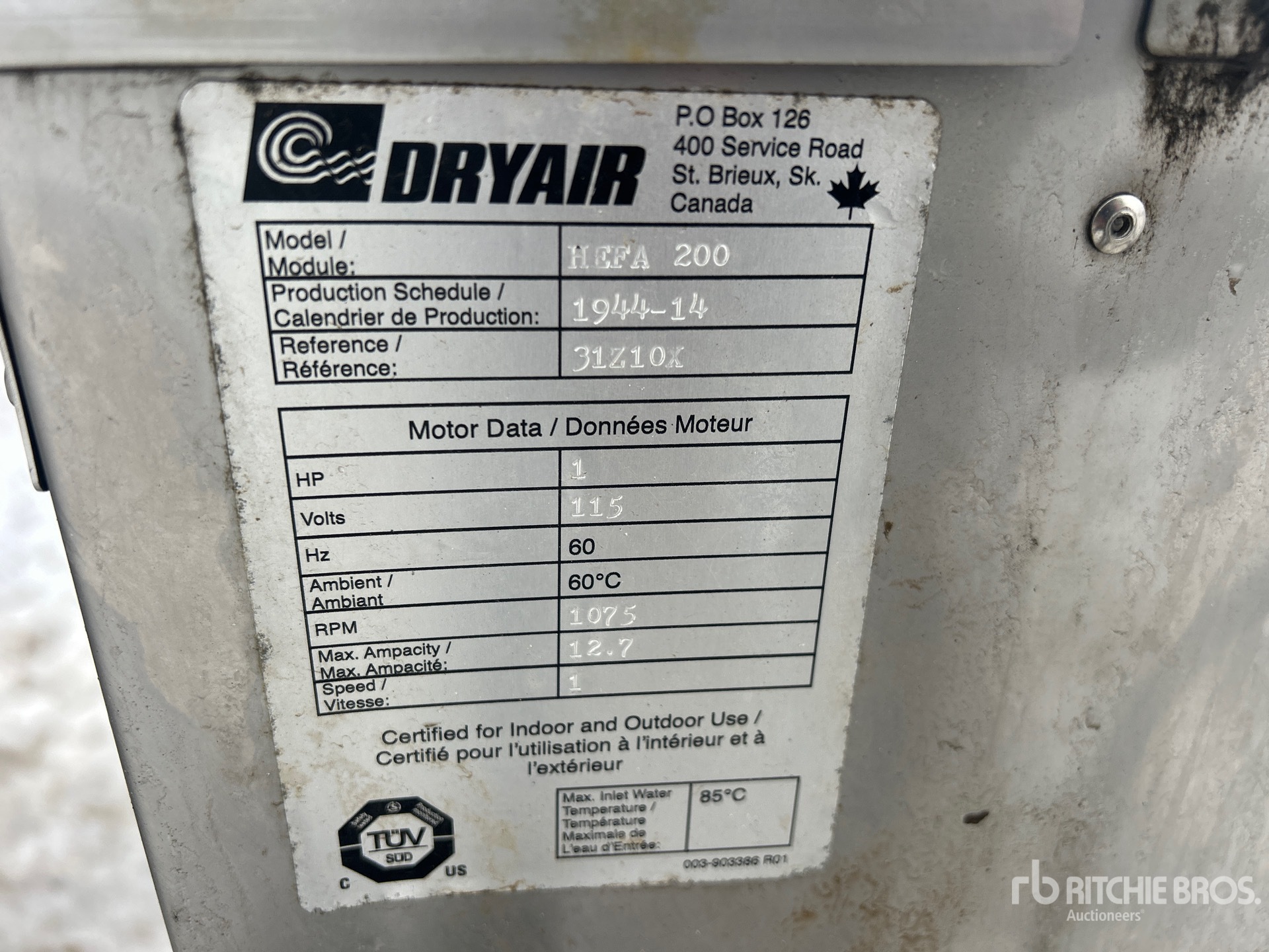 General Appearance with Numéro de série/Numéro d'identification du véhicule automobile