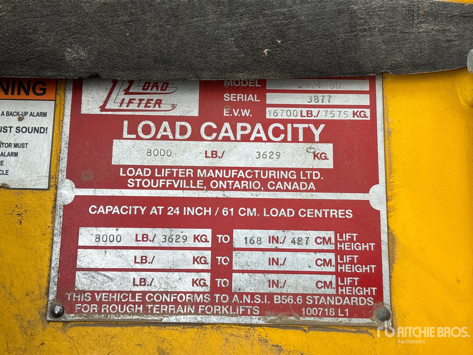 General Appearance with Numero seriale/numero d’identificazione del veicolo (VIN)