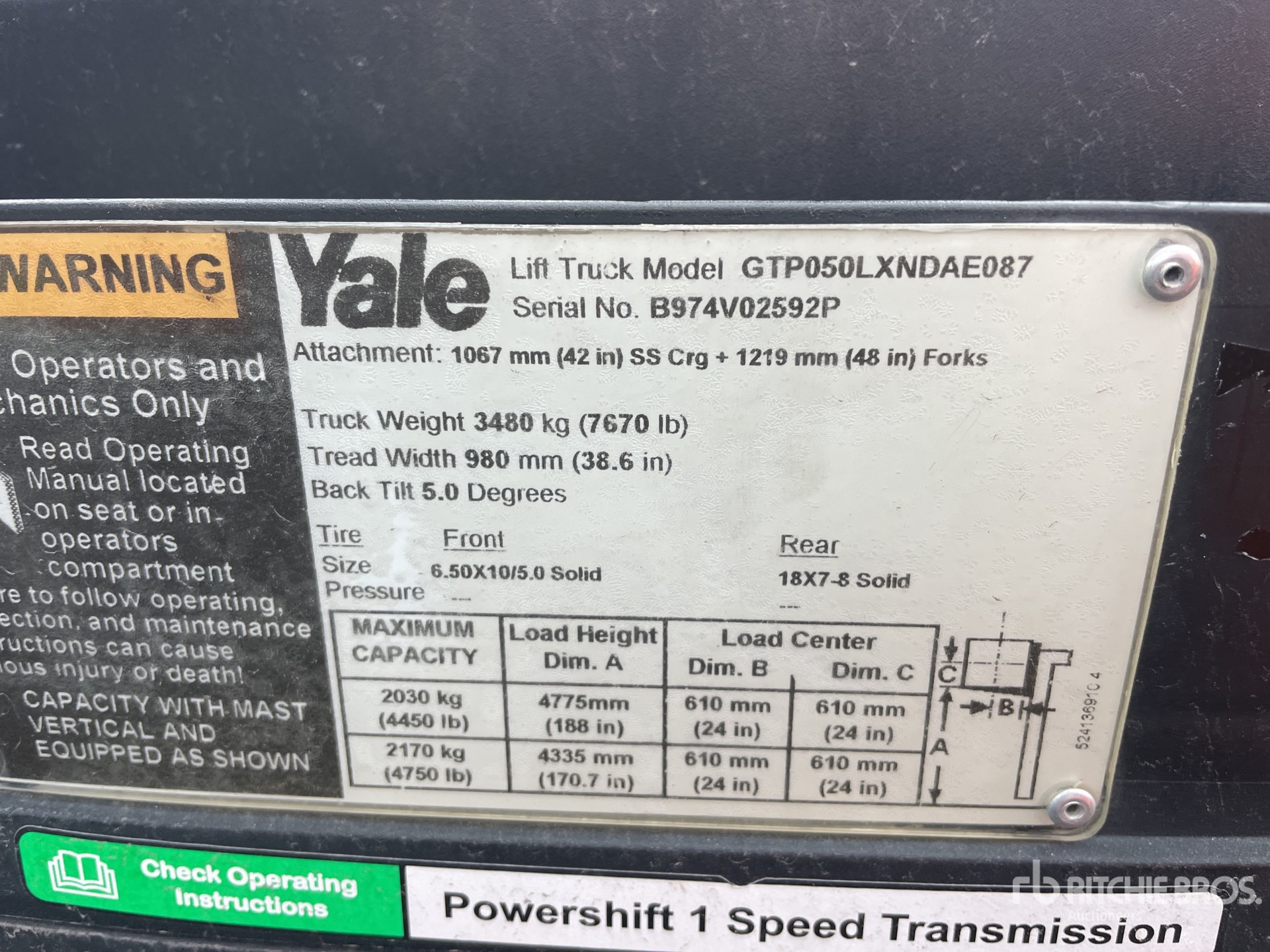 General Appearance with Numer seryjny/numer identyfikacyjny pojazdu