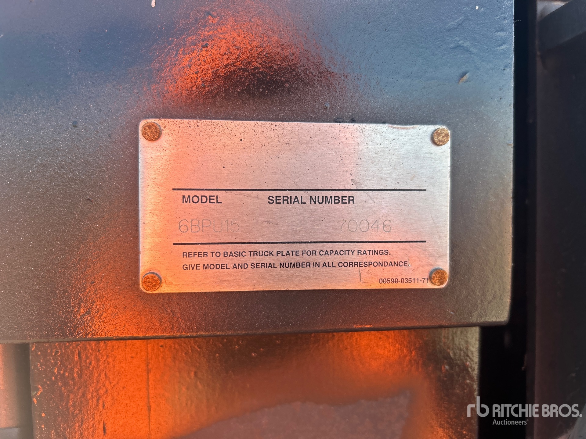 General Appearance with N.º de serie/VIN