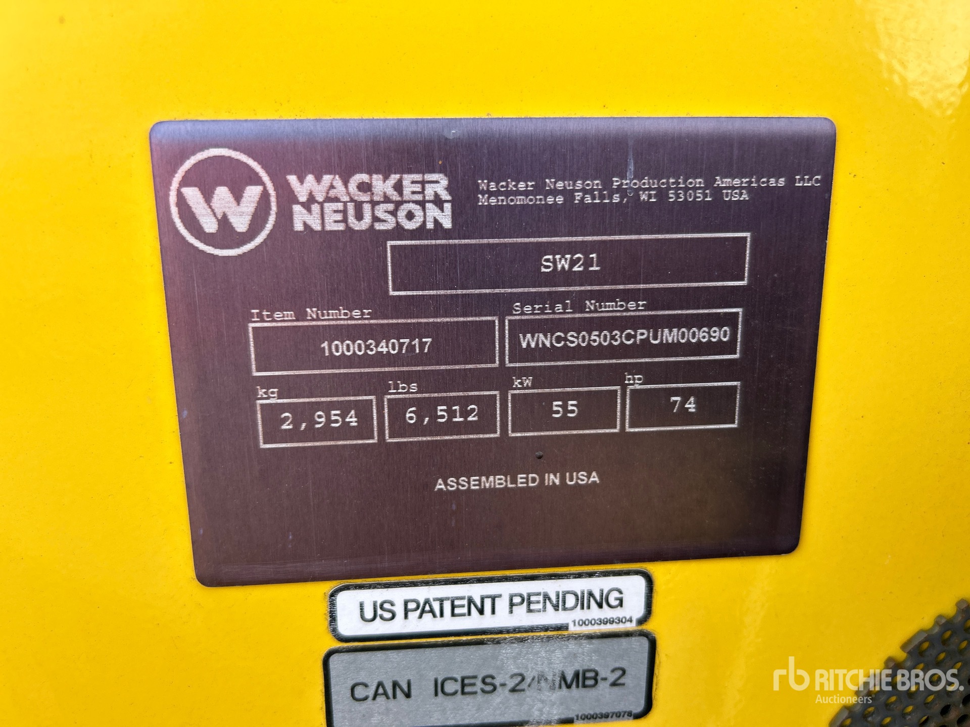 General Appearance with Numero seriale/numero d’identificazione del veicolo (VIN)