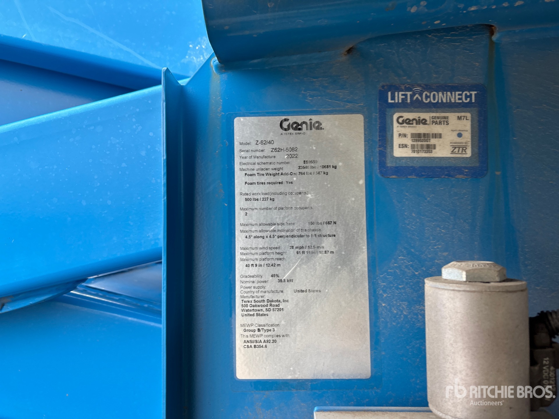 General Appearance with N.º de serie/VIN