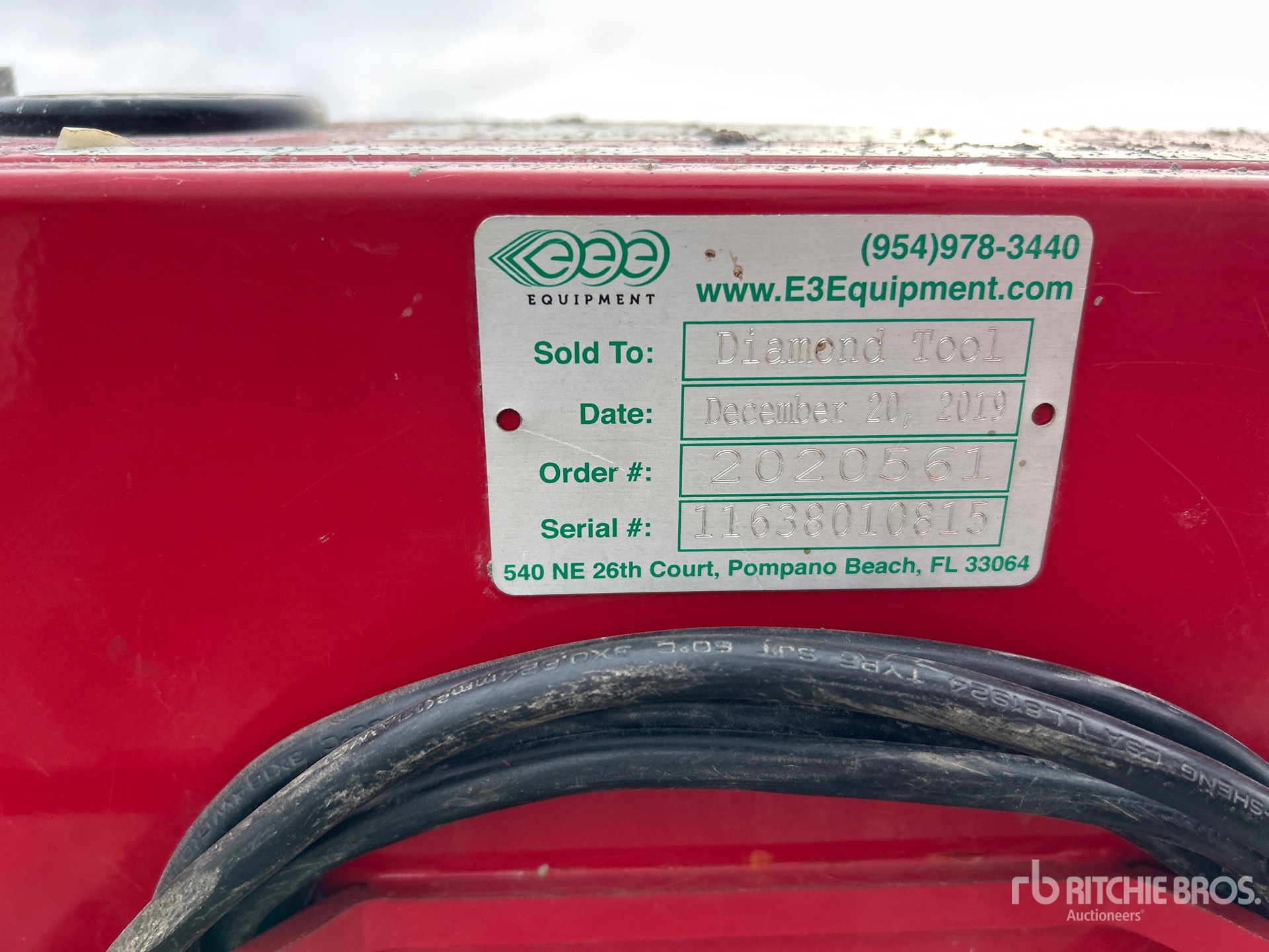 General Appearance with N.º de serie/VIN