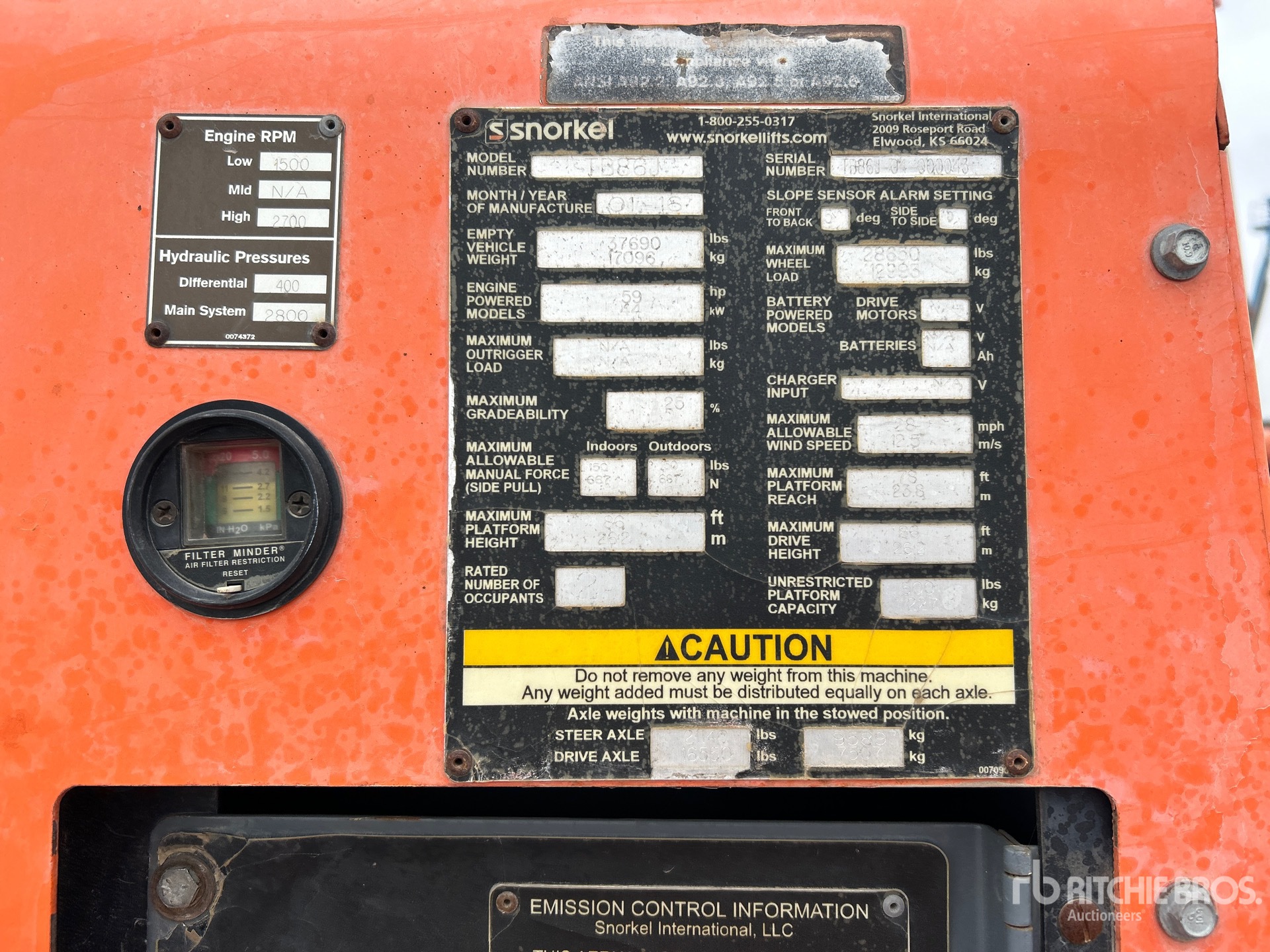 General Appearance with Numéro de série/Numéro d'identification du véhicule automobile