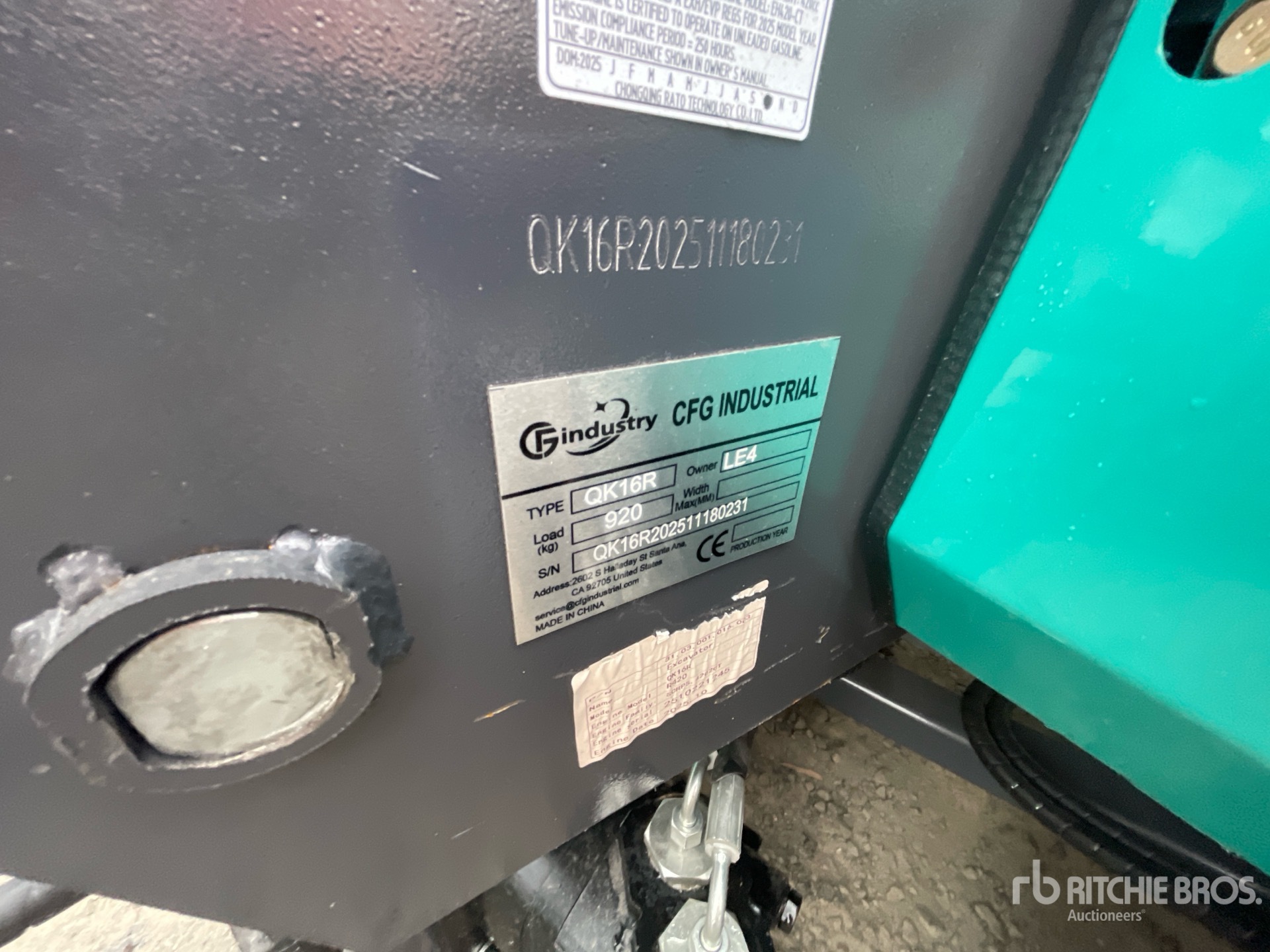 General Appearance with N.º de serie/VIN