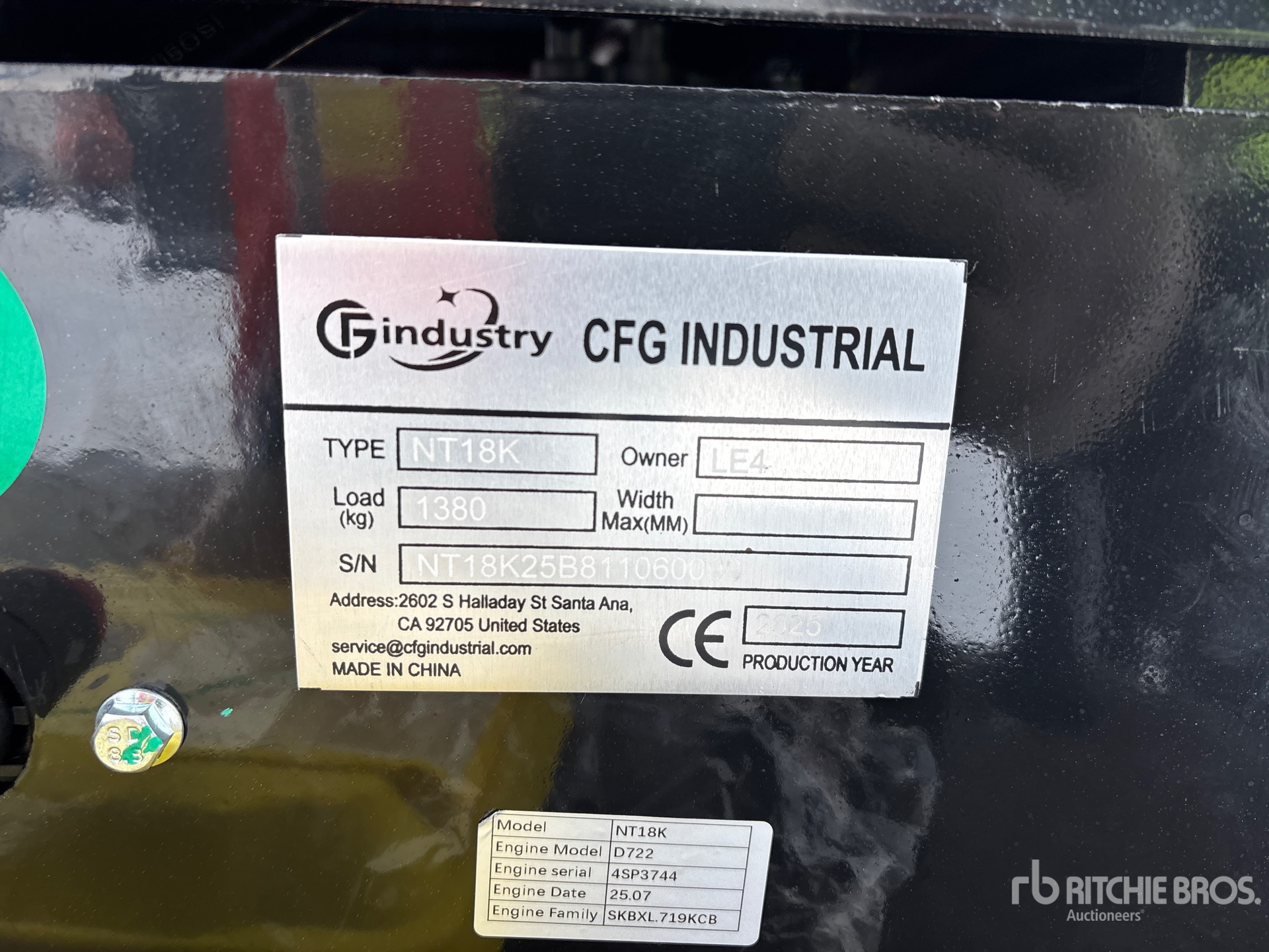 General Appearance with Seriennummer / FIN