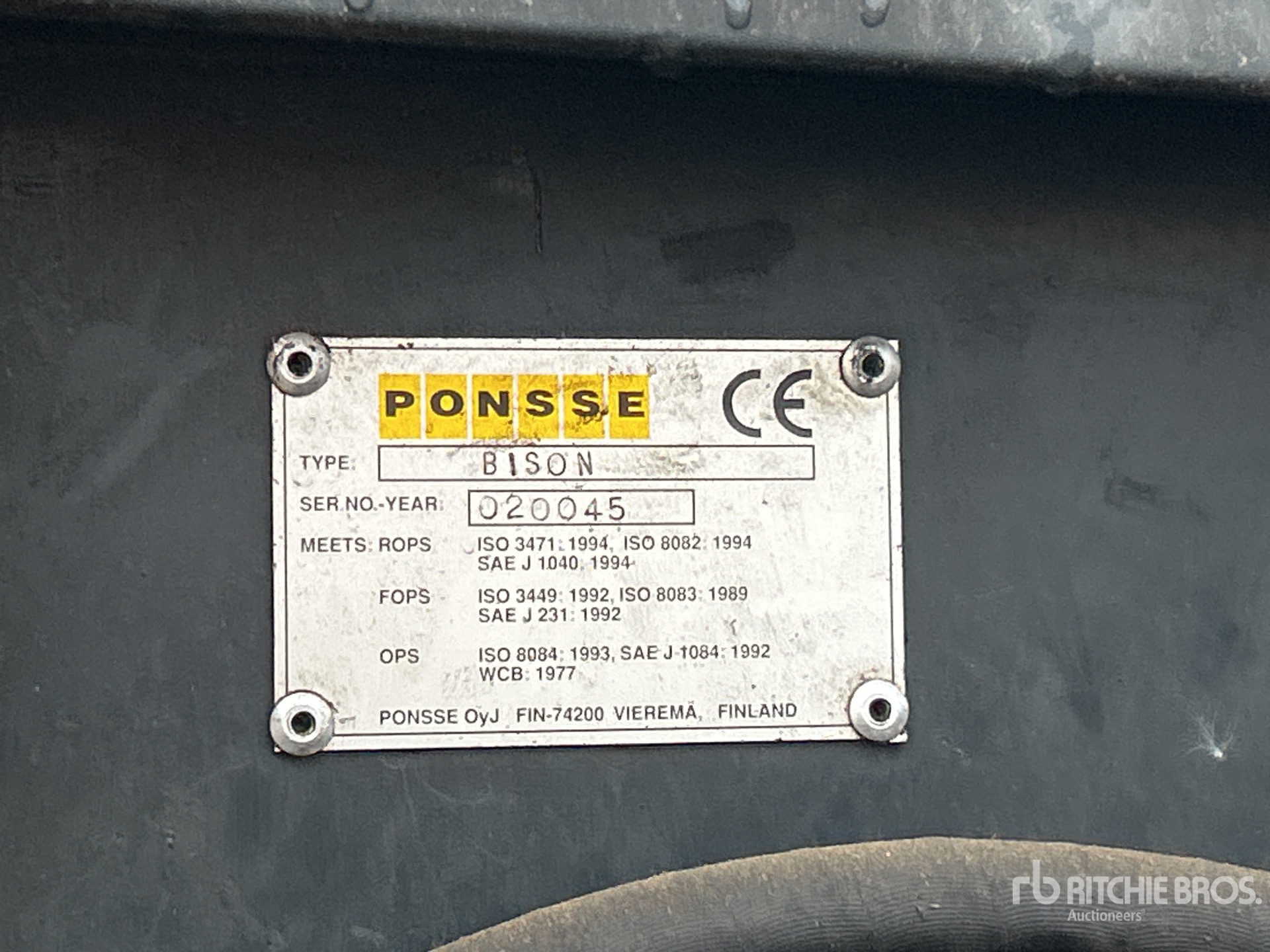 General Appearance with N.º de serie/VIN