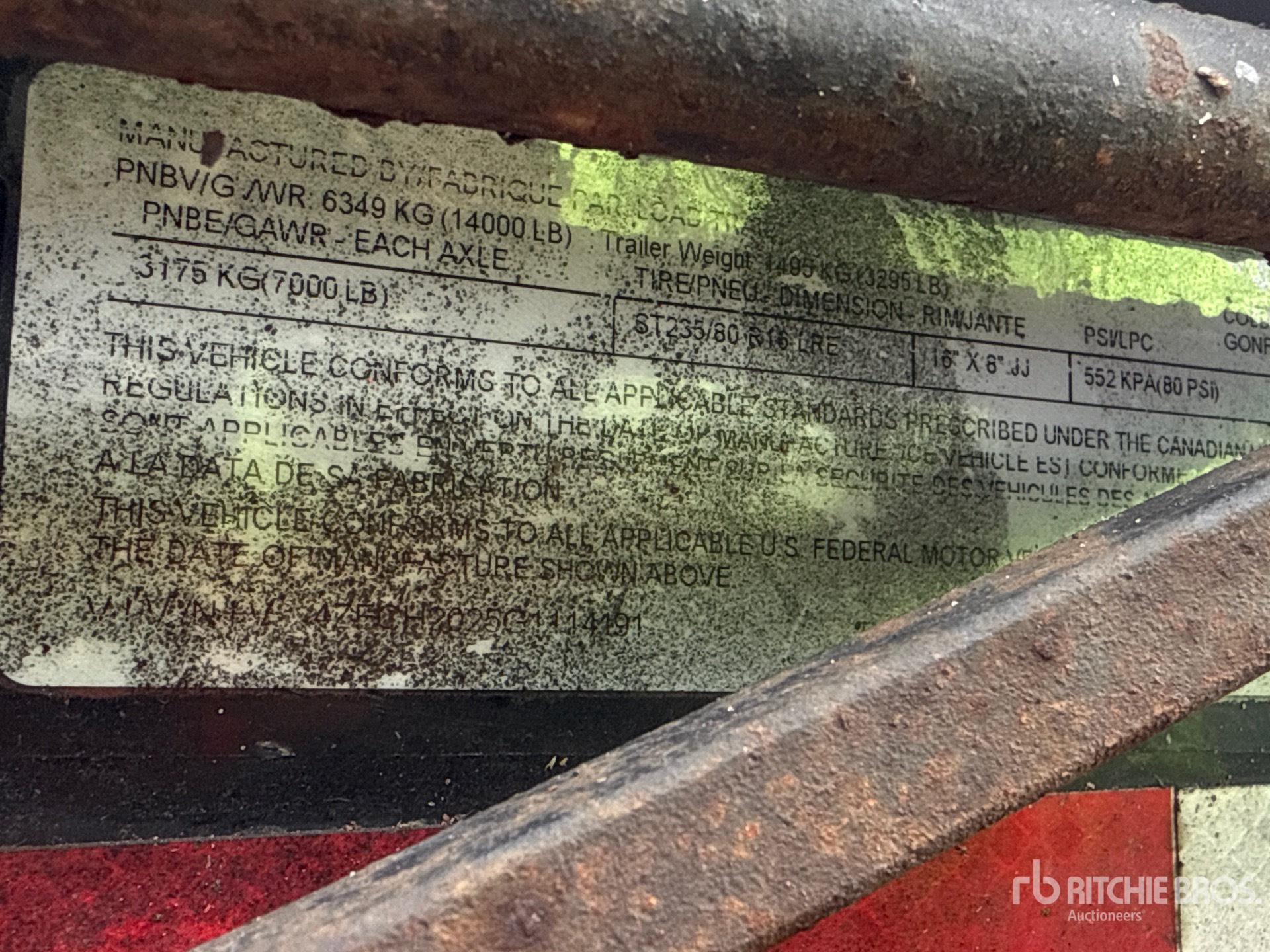 General Appearance with Numer seryjny/numer identyfikacyjny pojazdu