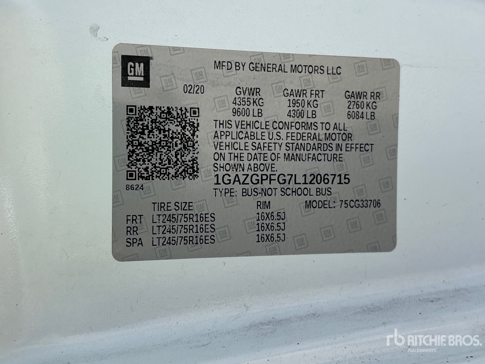 General Appearance with N.º de serie/VIN