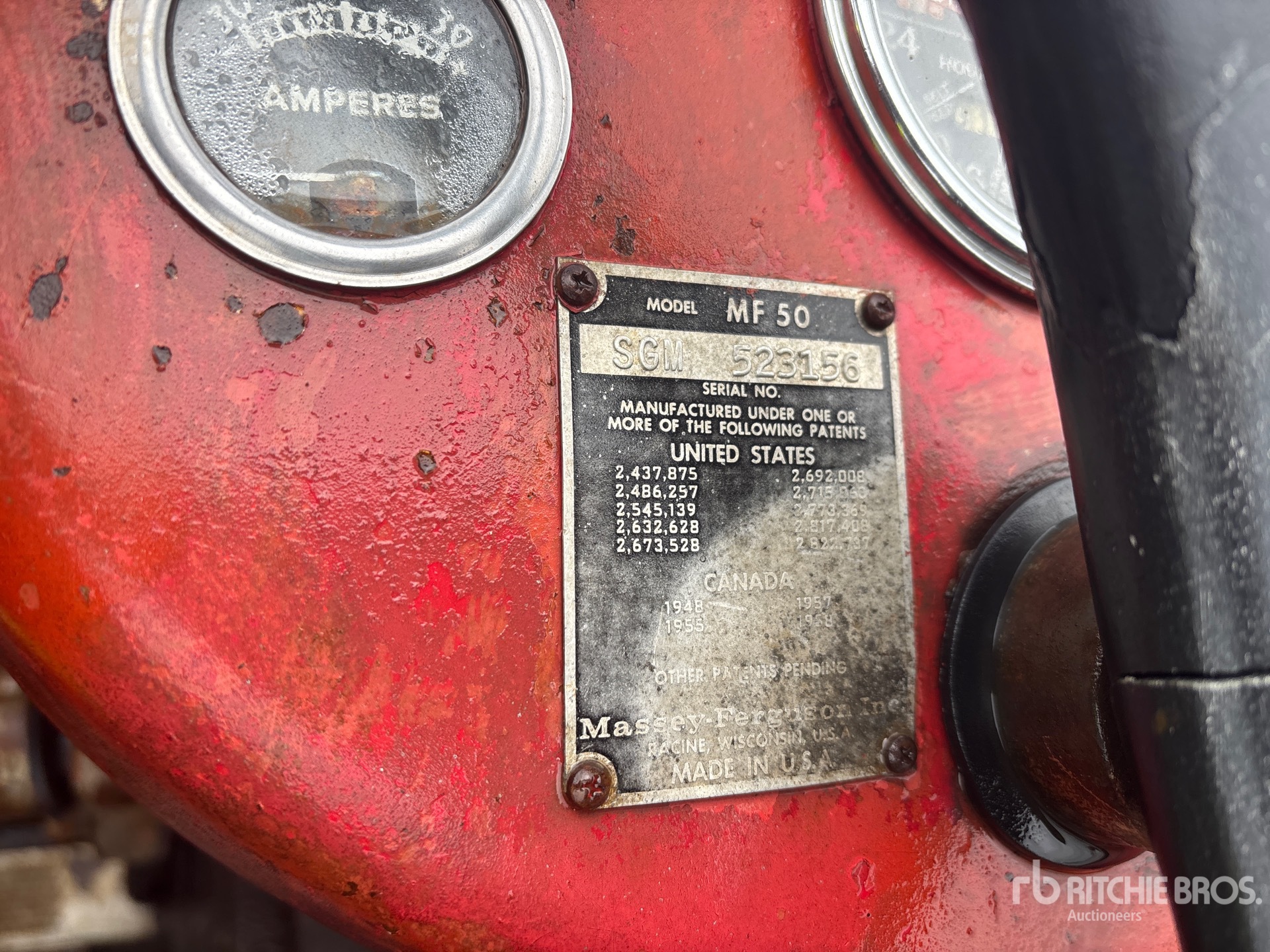 General Appearance with N.º de serie/VIN