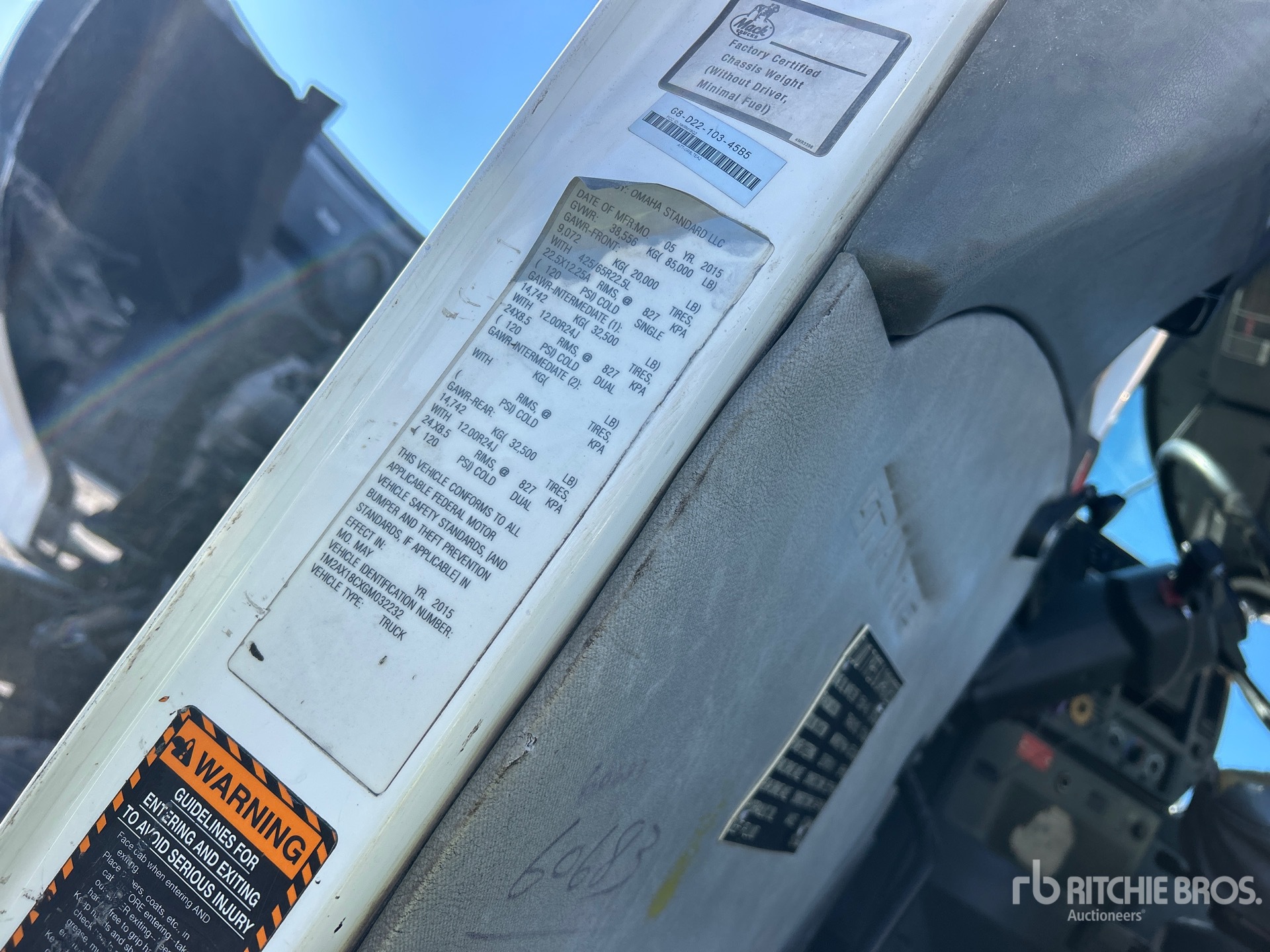 General Appearance with N.º de serie/VIN