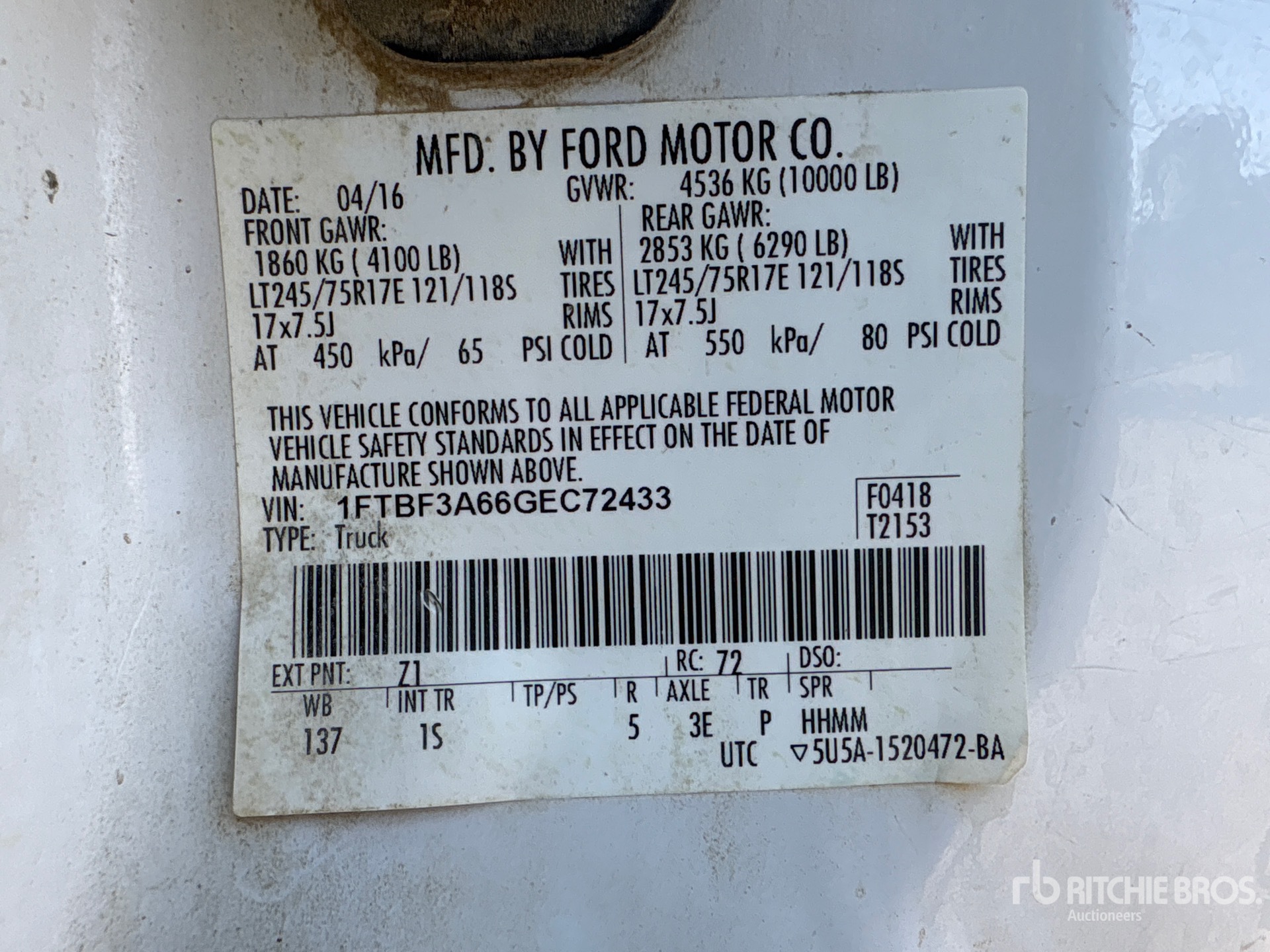 General Appearance with Seriennummer / FIN