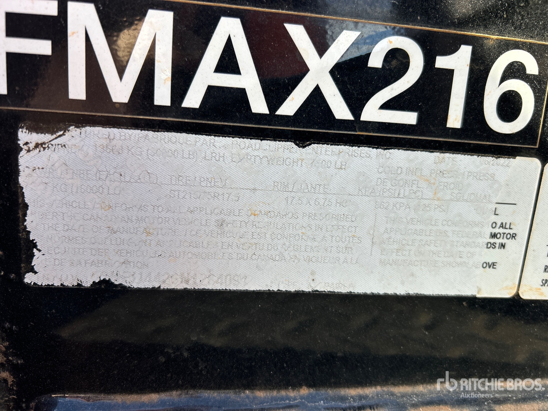 General Appearance with N.º de serie/VIN