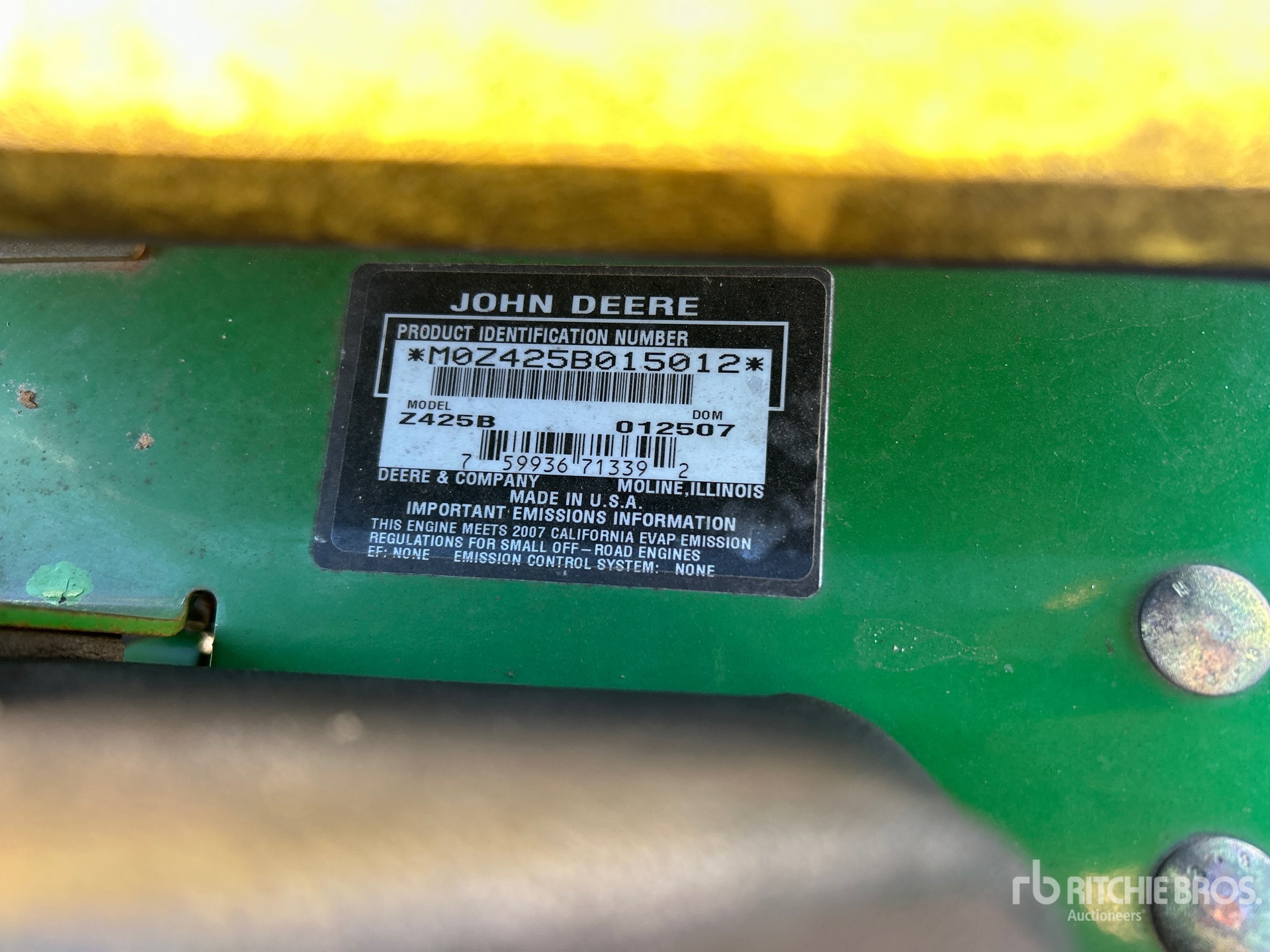 General Appearance with Numer seryjny/numer identyfikacyjny pojazdu