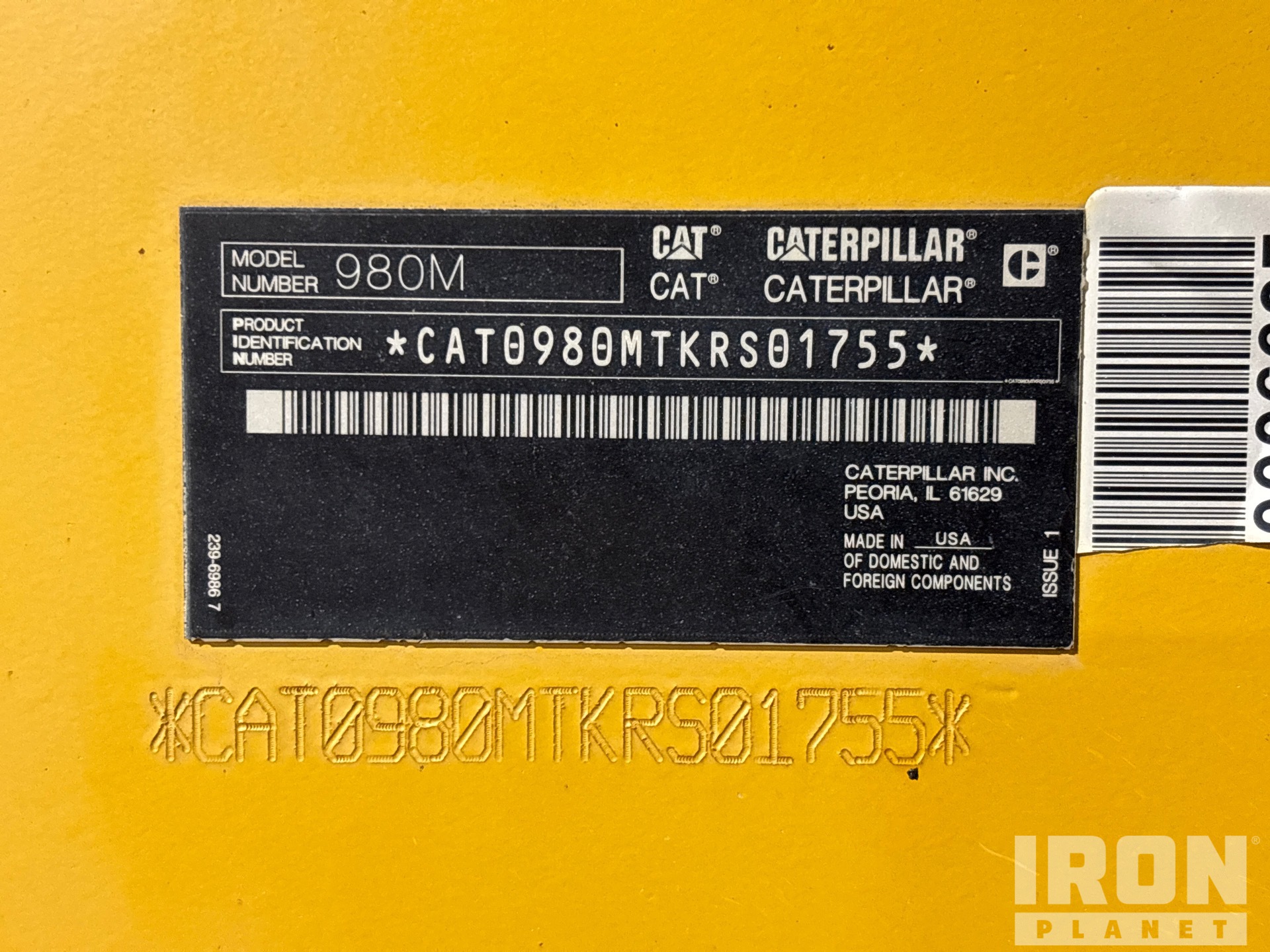 General Appearance with Numéro de série/Numéro d'identification du véhicule automobile