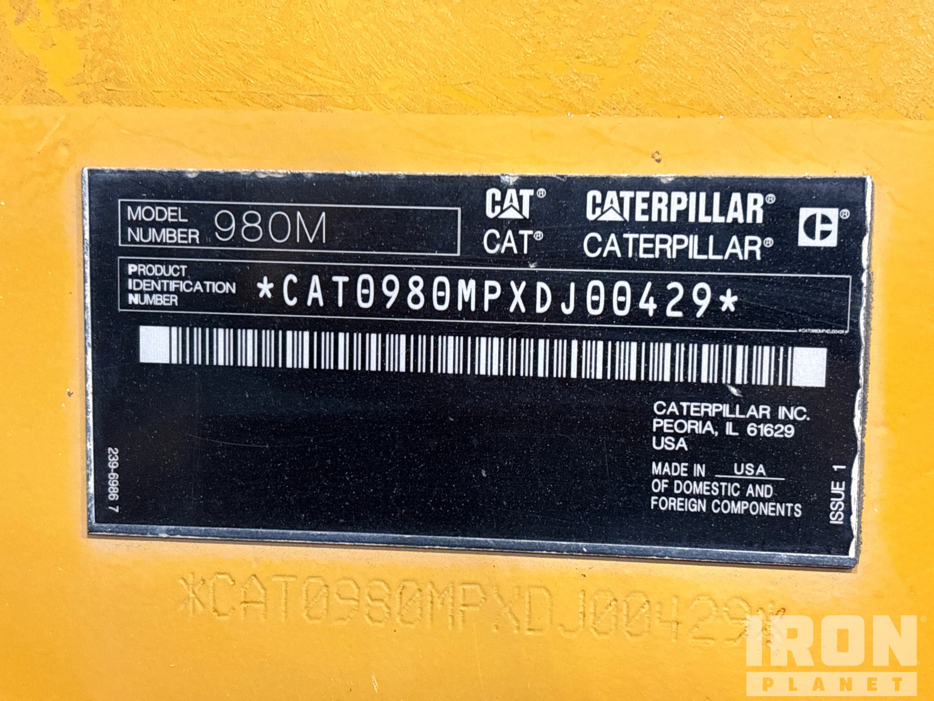 General Appearance with Numéro de série/Numéro d'identification du véhicule automobile