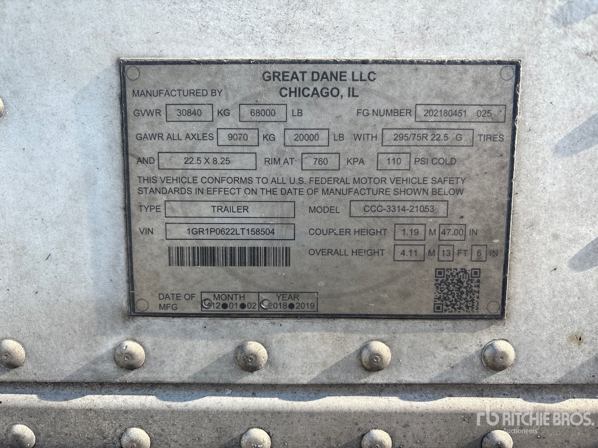 General Appearance with Seriennummer / FIN