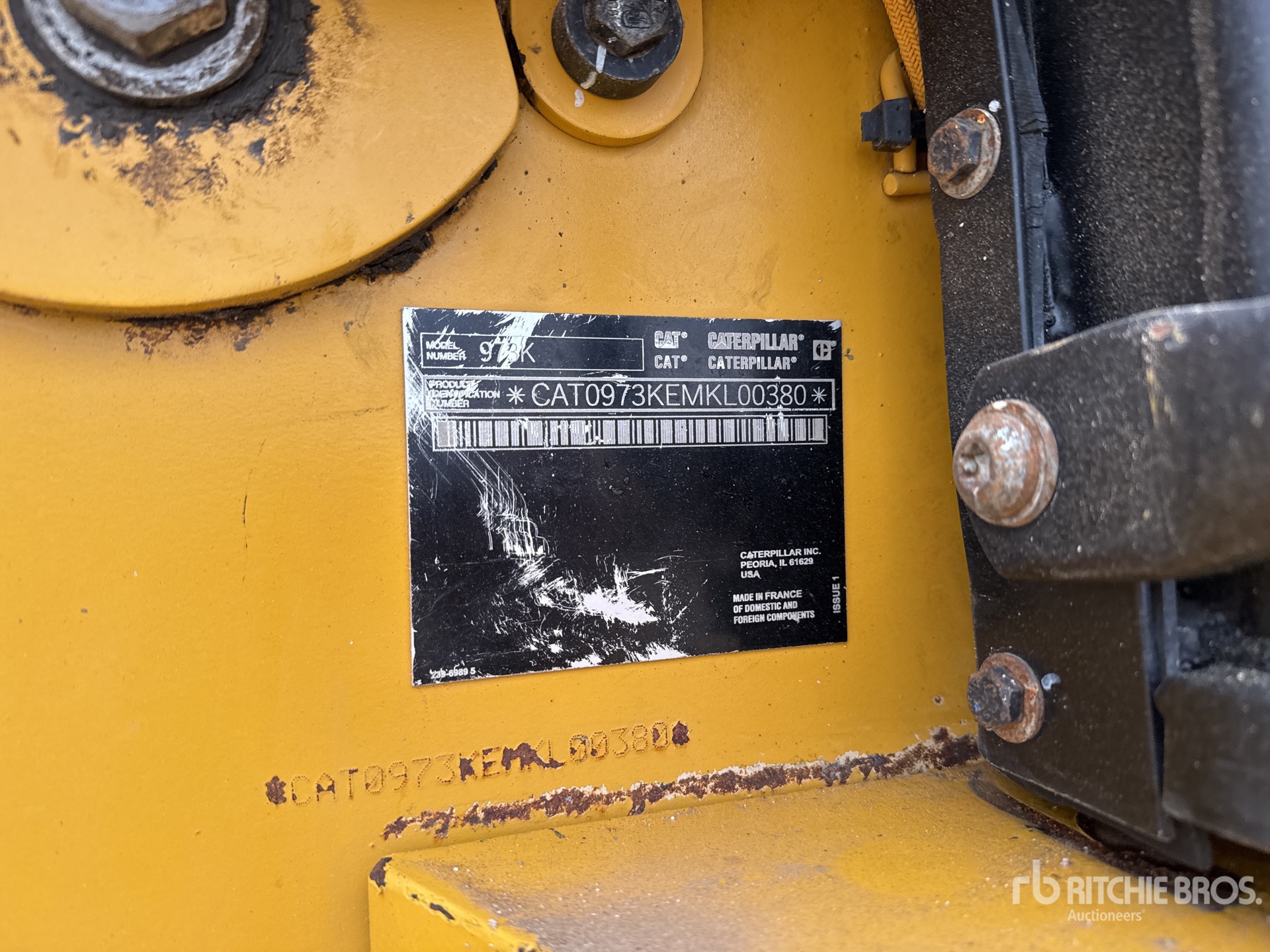 General Appearance with N.º de serie/VIN