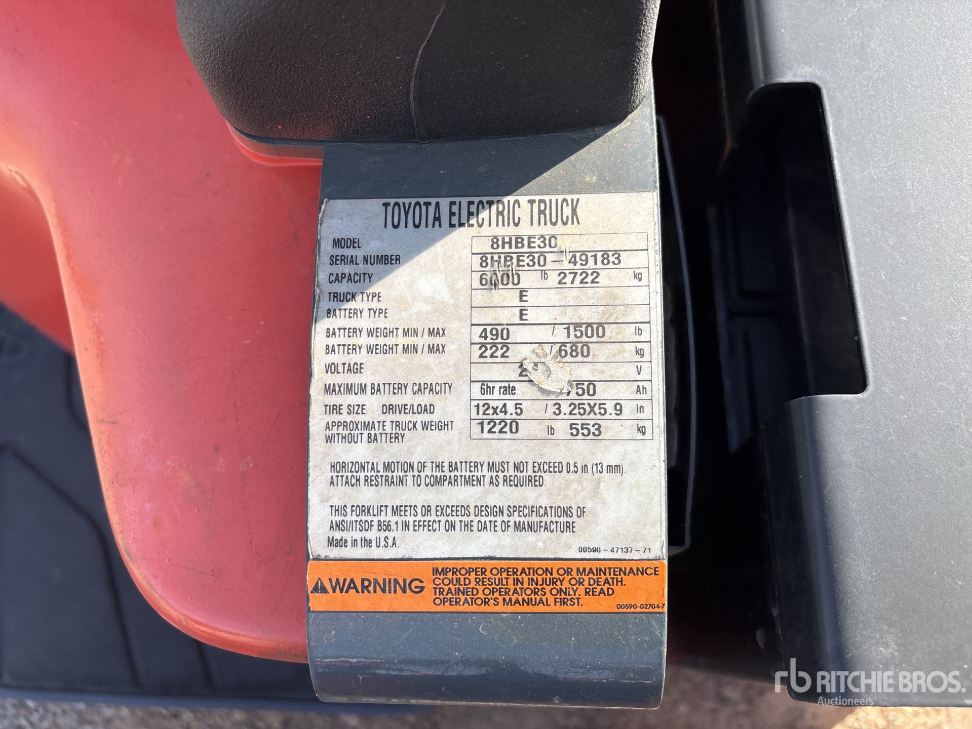 General Appearance with Numer seryjny/numer identyfikacyjny pojazdu