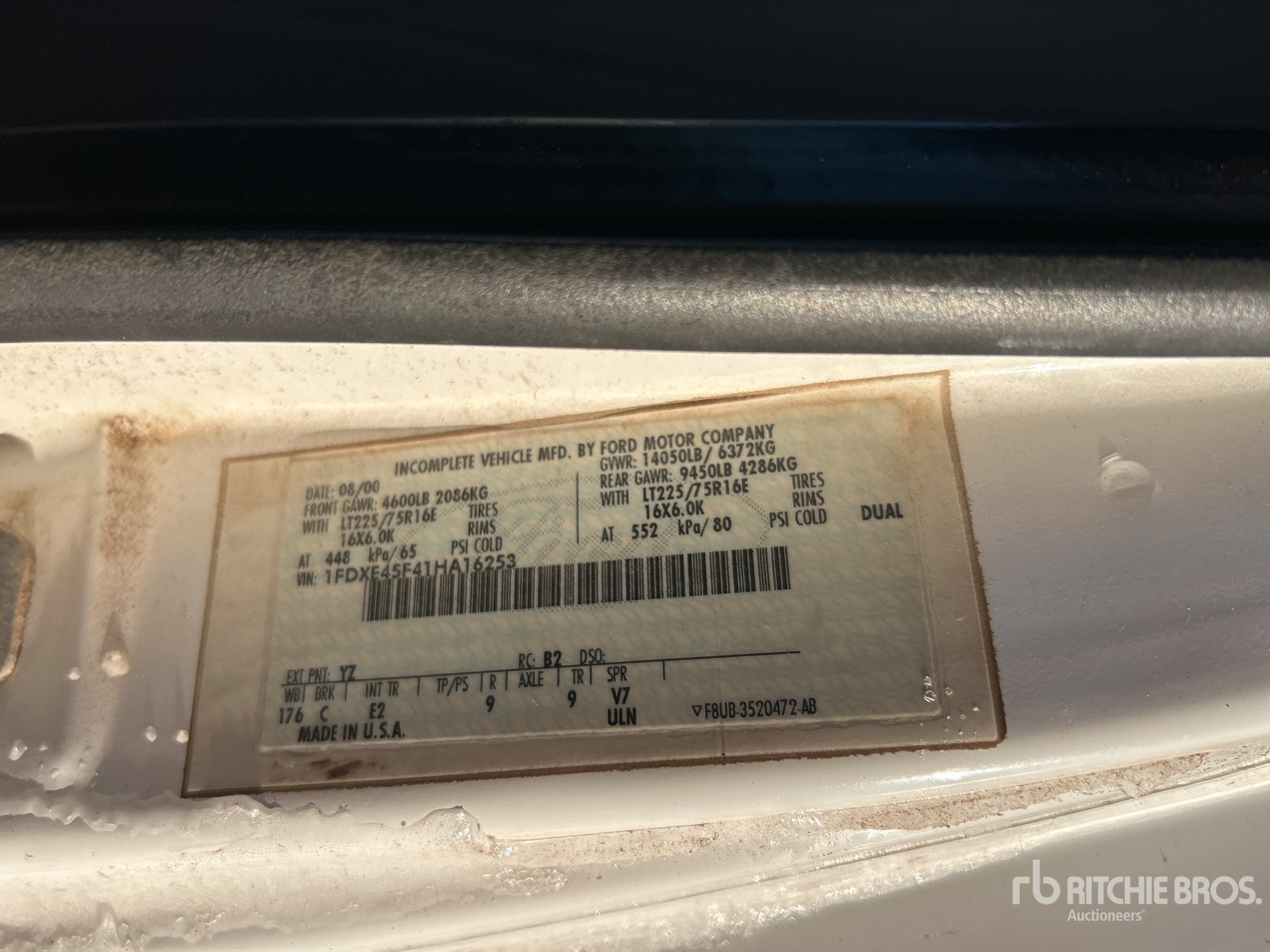 General Appearance with Seriennummer / FIN