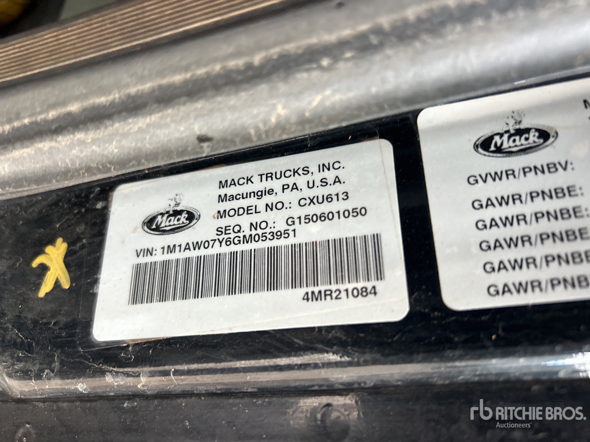 General Appearance with N.º de serie/VIN