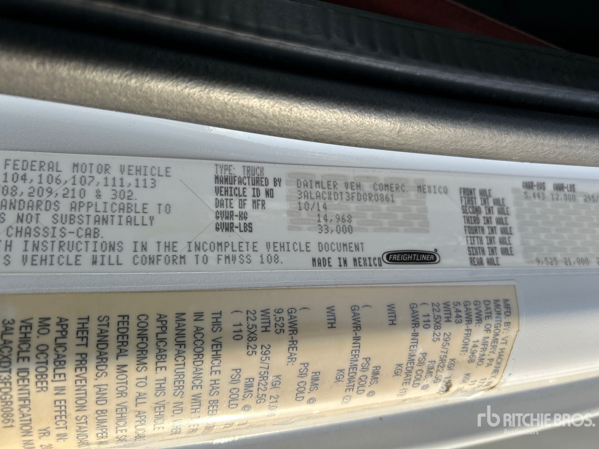 General Appearance with Second Serial Number/VIN Photo