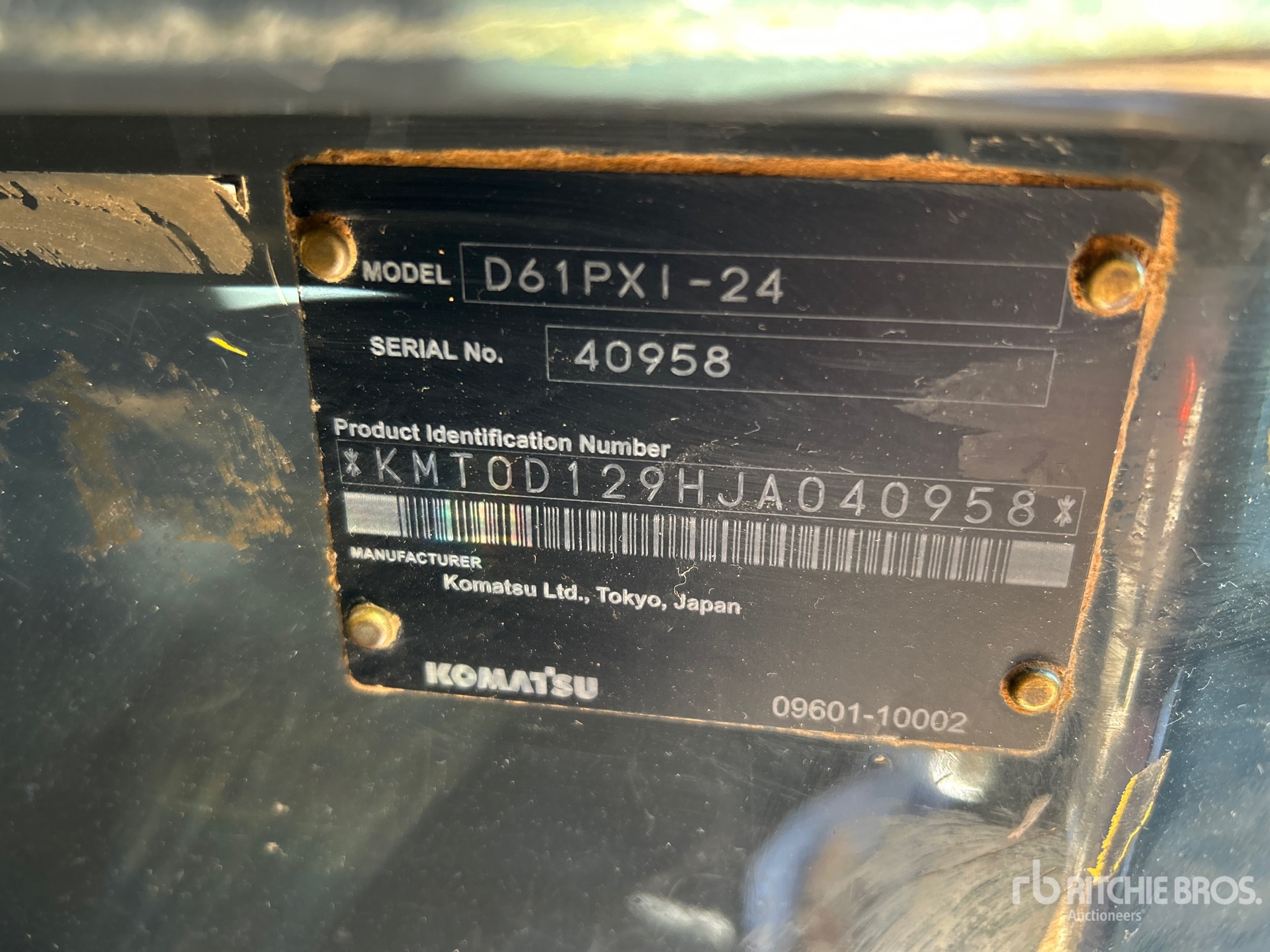 General Appearance with N.º de serie/VIN