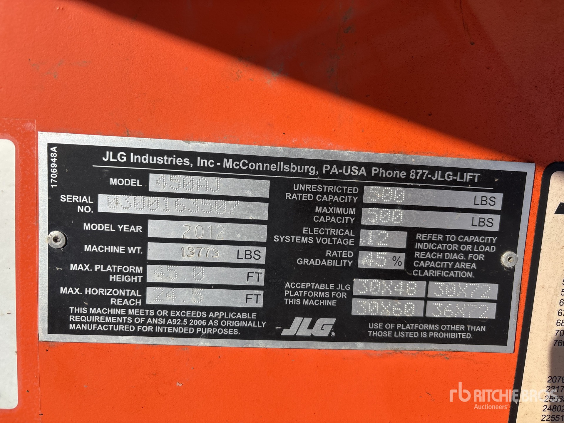 General Appearance with Seriennummer / FIN