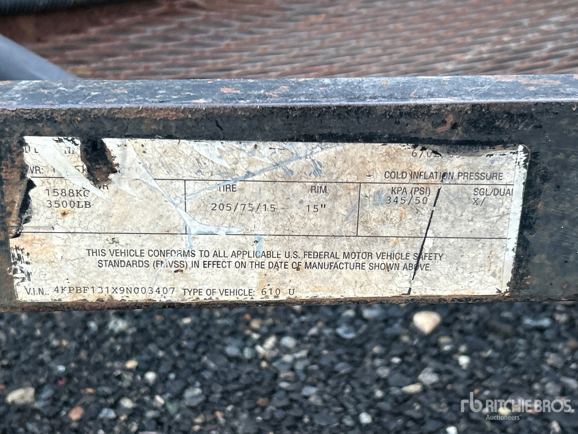 General Appearance with Numero seriale/numero d’identificazione del veicolo (VIN)