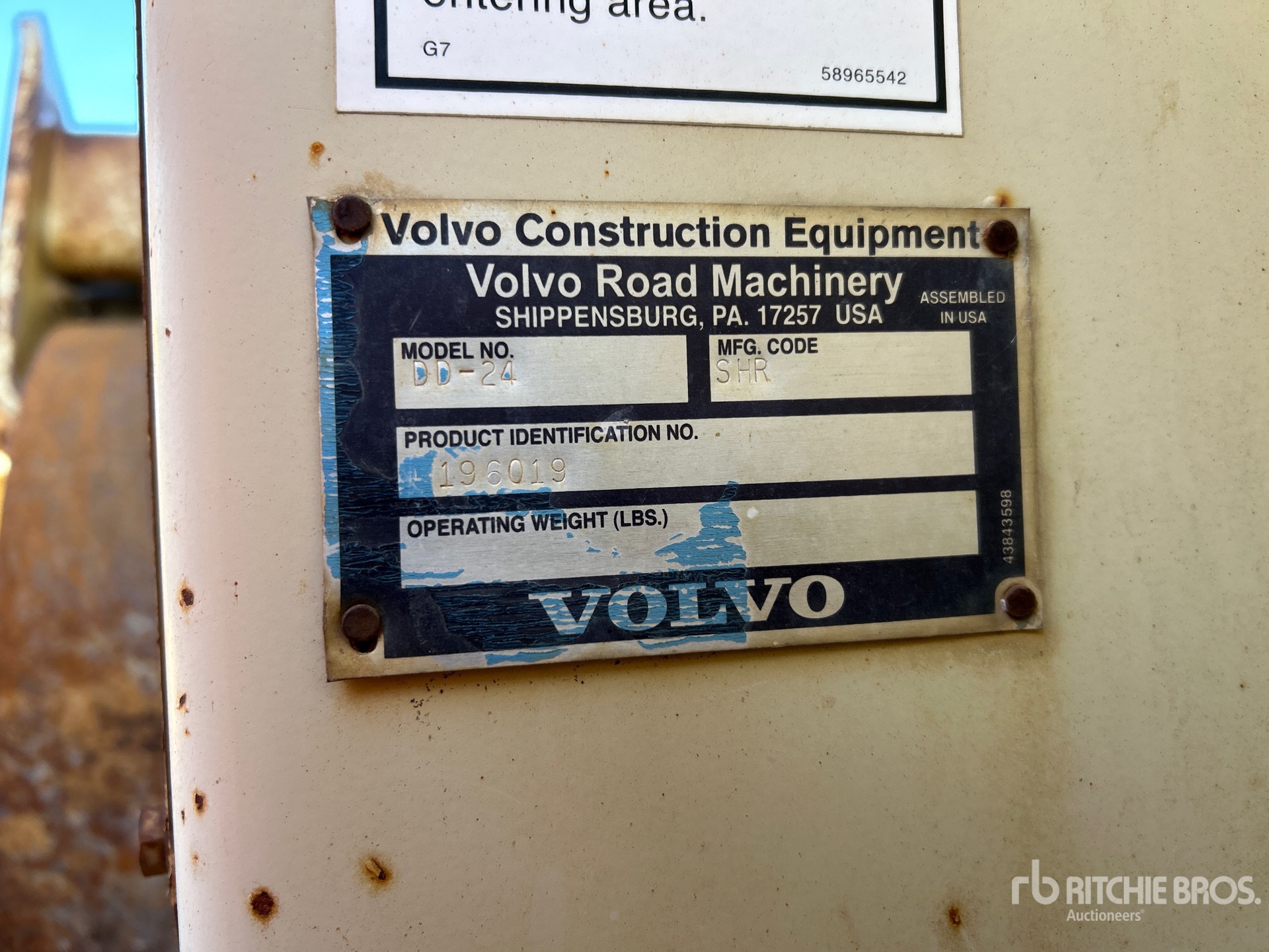 General Appearance with N.º de serie/VIN