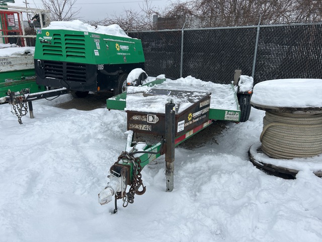 2016 Pratt EZ-1265S 12 ft S/A Tilt Deck Trailer