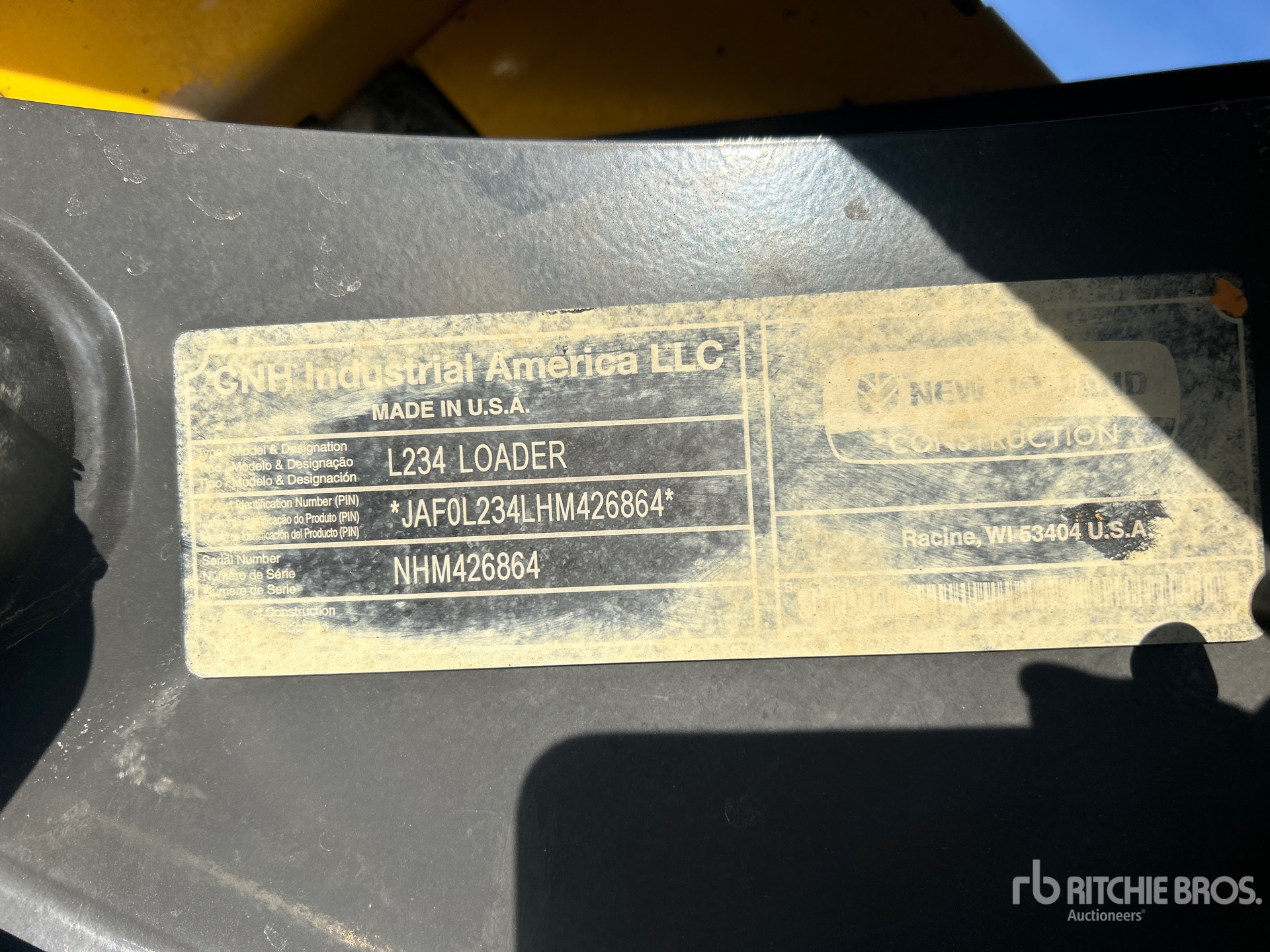 General Appearance with Numer seryjny/numer identyfikacyjny pojazdu