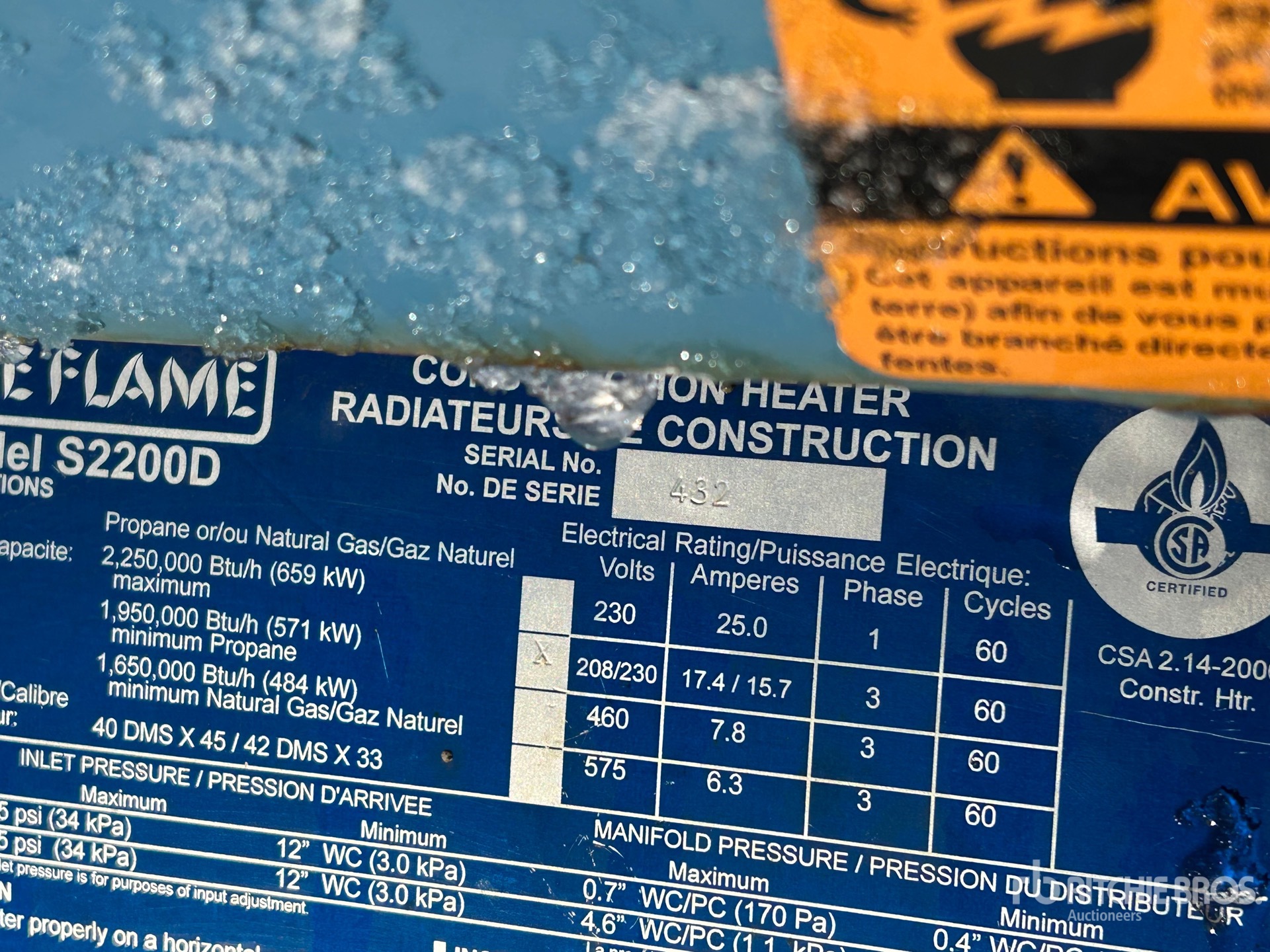 General Appearance with Numero seriale/numero d’identificazione del veicolo (VIN)