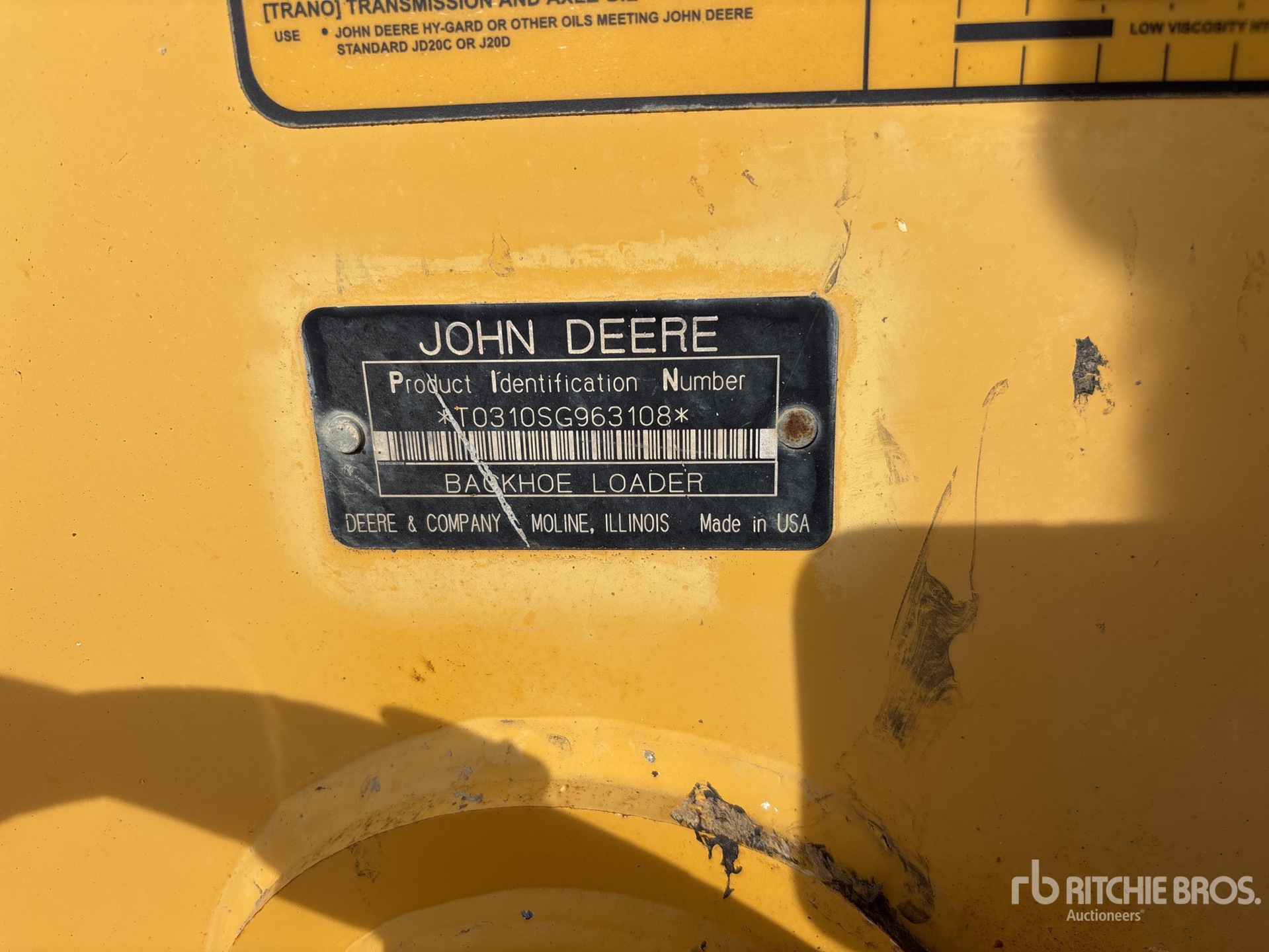 General Appearance with N.º de serie/VIN