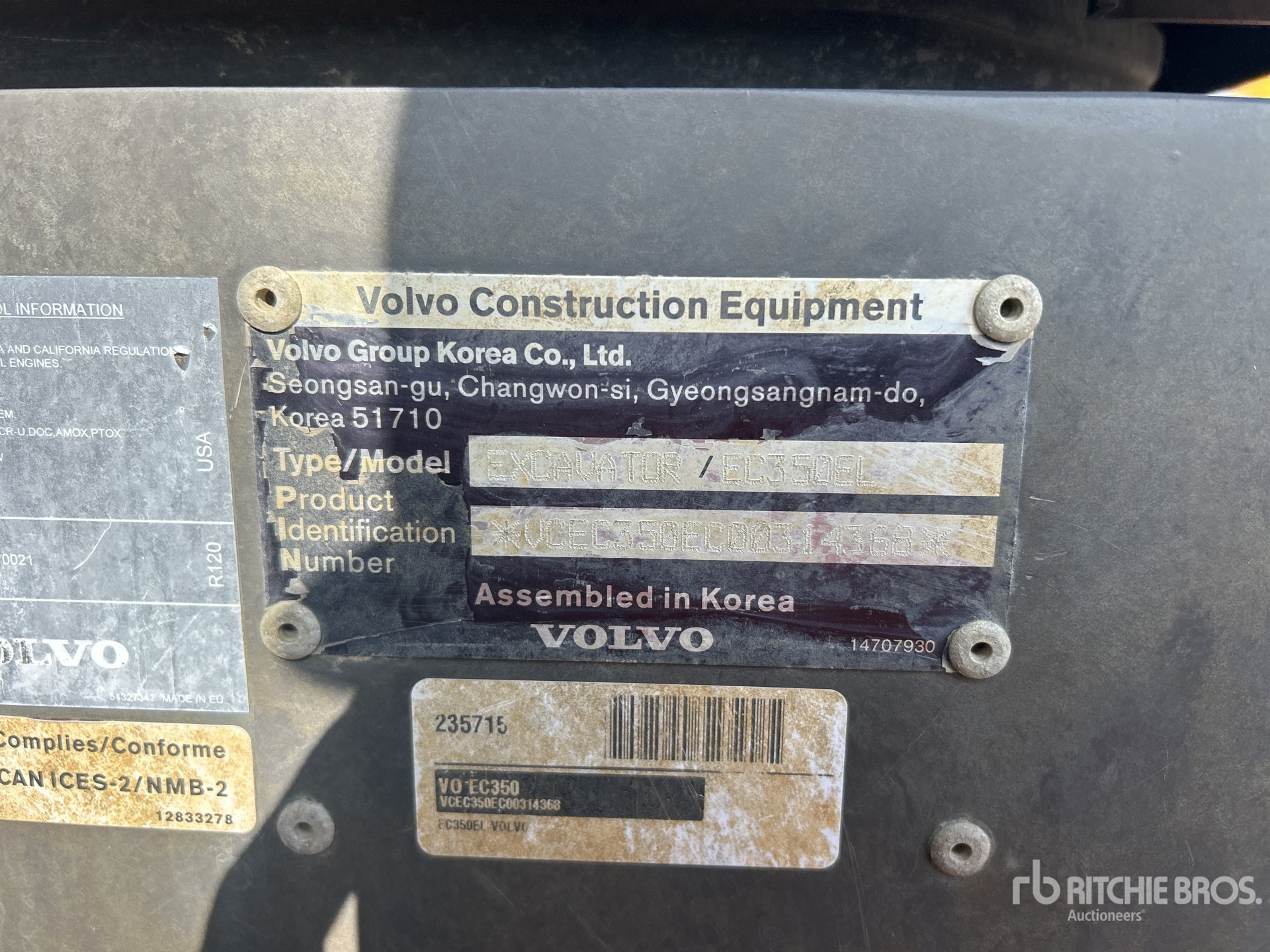 General Appearance with N.º de serie/VIN