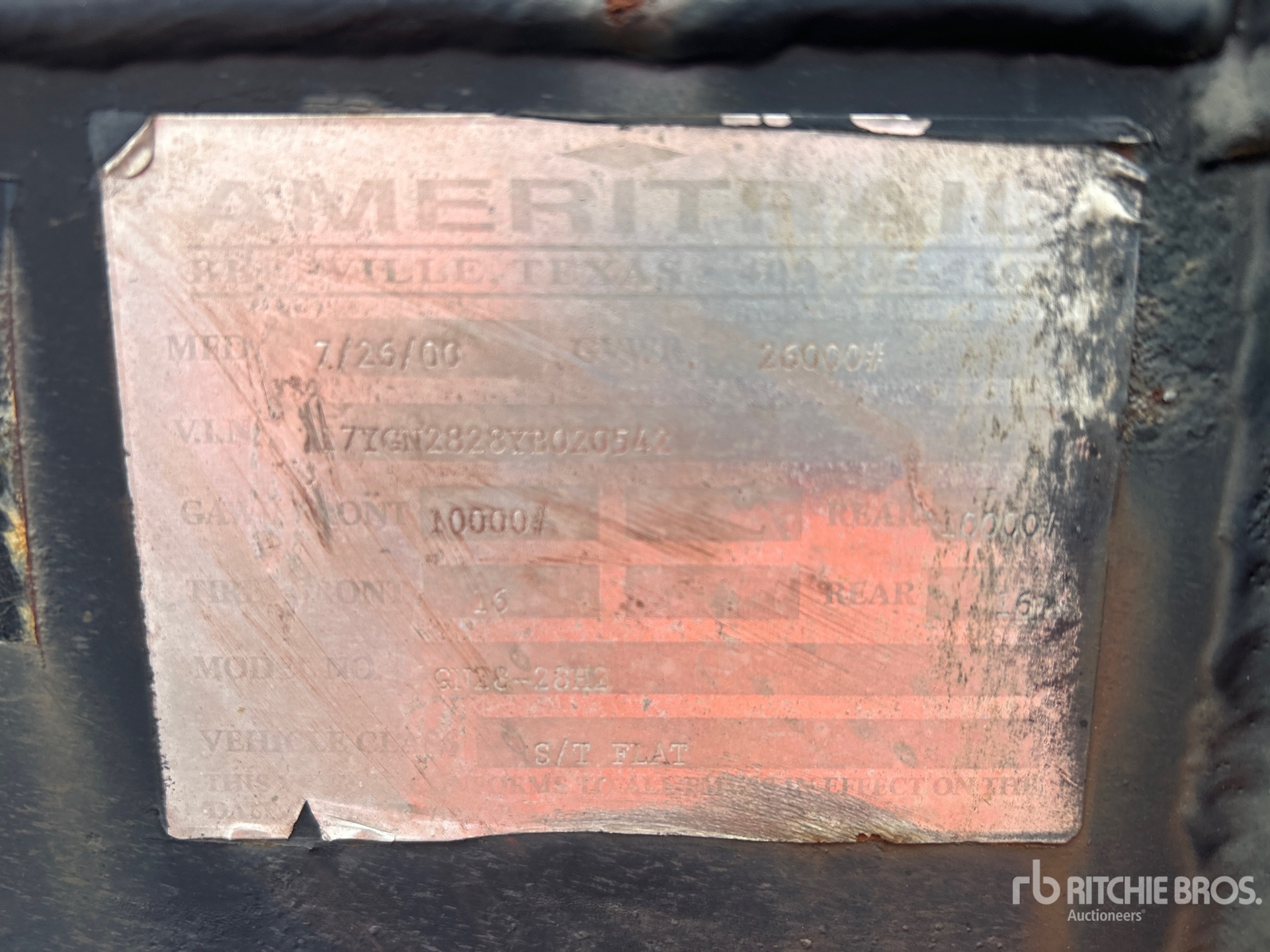 General Appearance with Numer seryjny/numer identyfikacyjny pojazdu