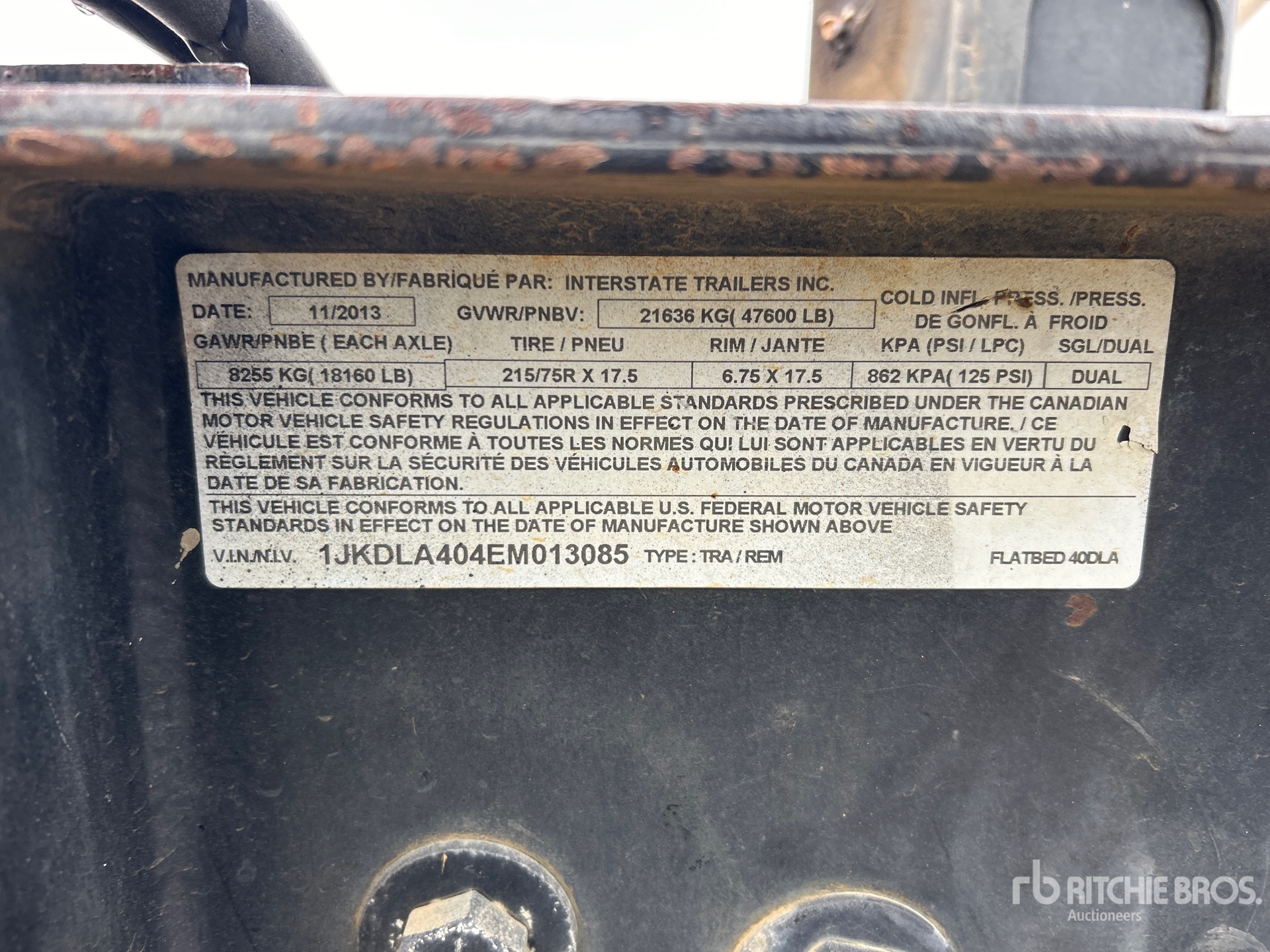 General Appearance with N.º de serie/VIN