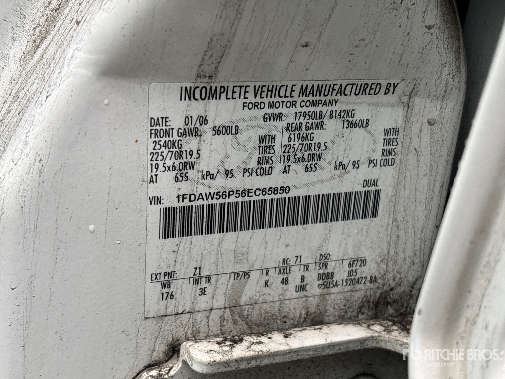 General Appearance with N.º de serie/VIN