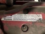 Engine with Emission Label