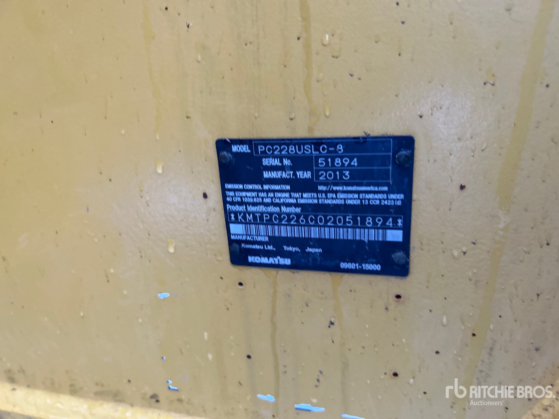 General Appearance with N.º de serie/VIN