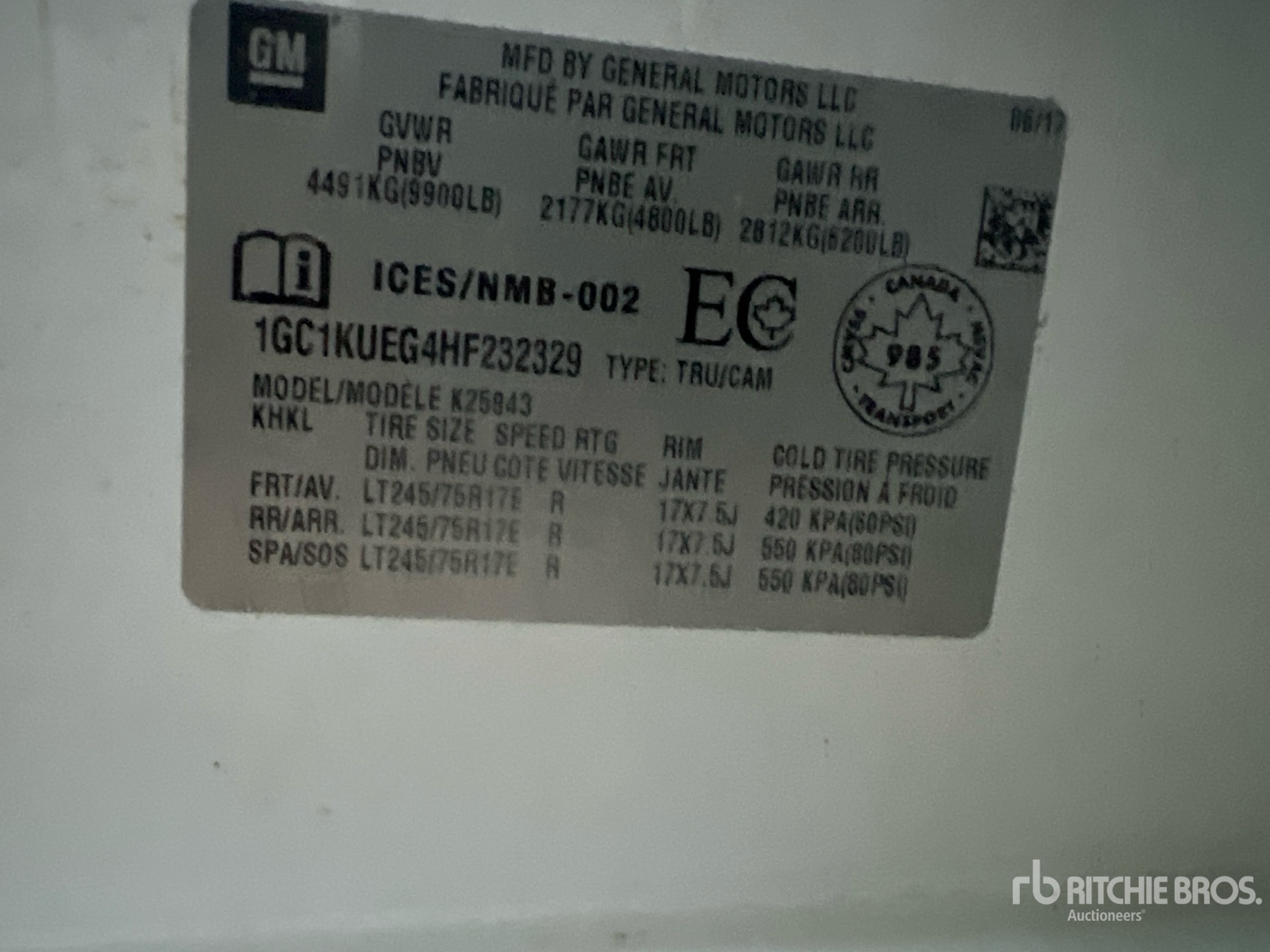 General Appearance with Seriennummer / FIN