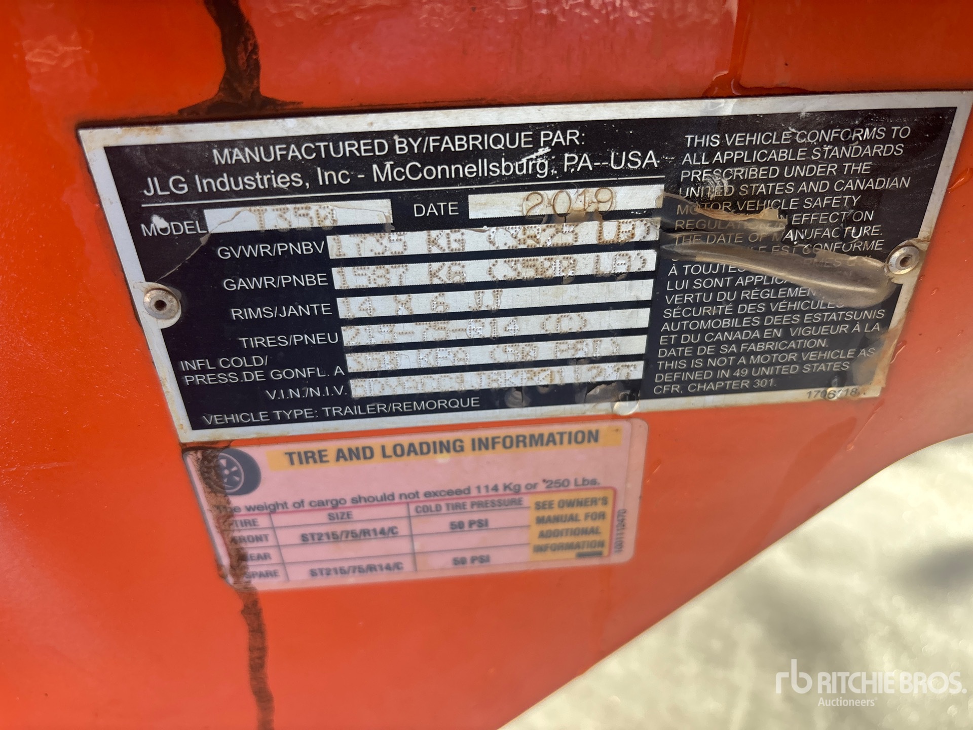 General Appearance with Numero seriale/numero d’identificazione del veicolo (VIN)