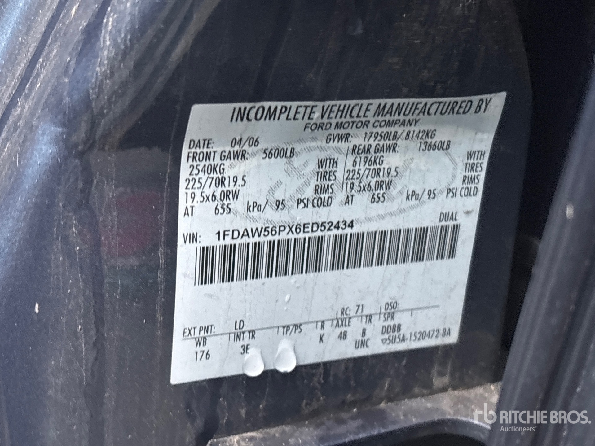 General Appearance with N.º de serie/VIN