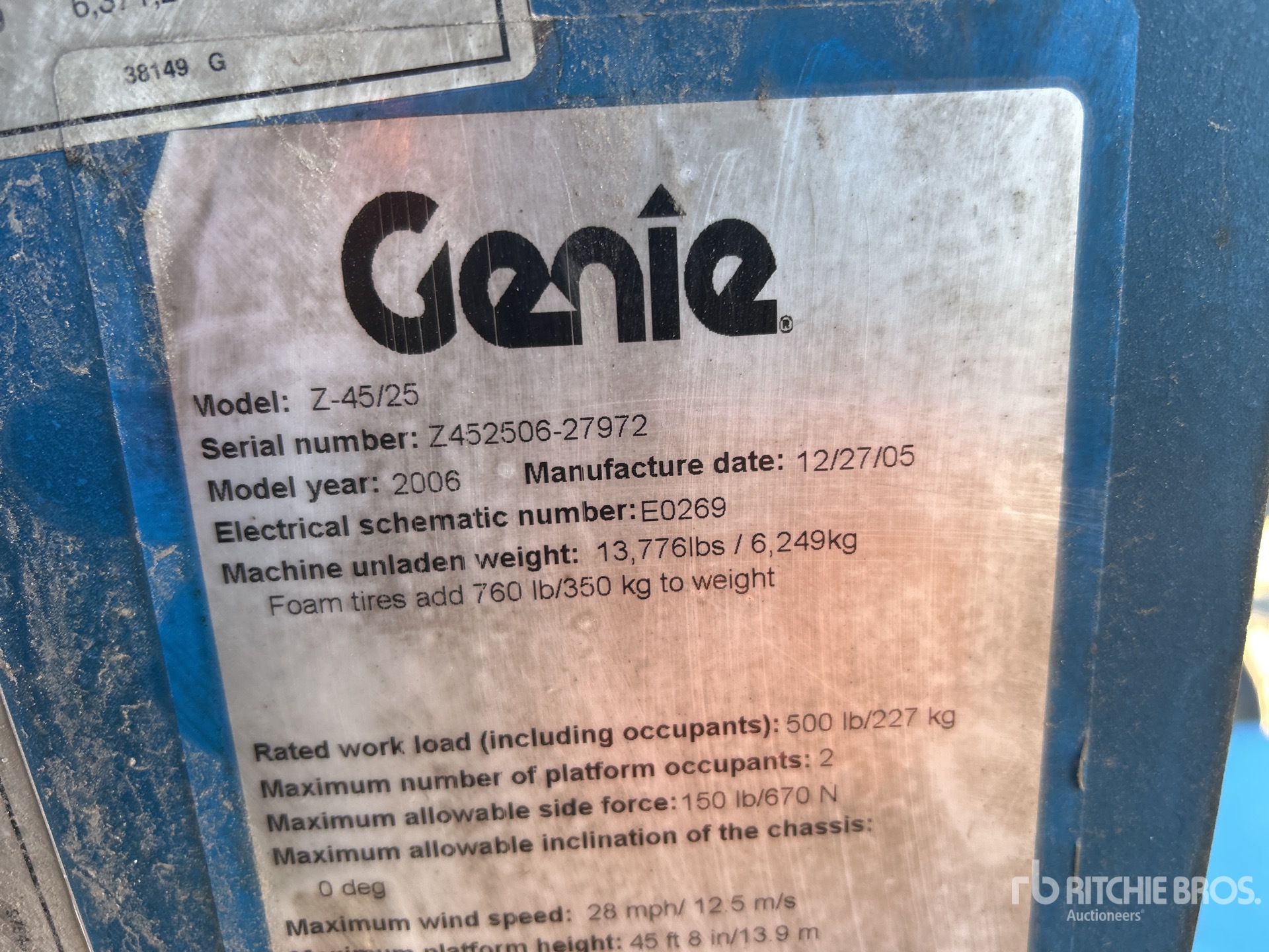 General Appearance with Numer seryjny/numer identyfikacyjny pojazdu