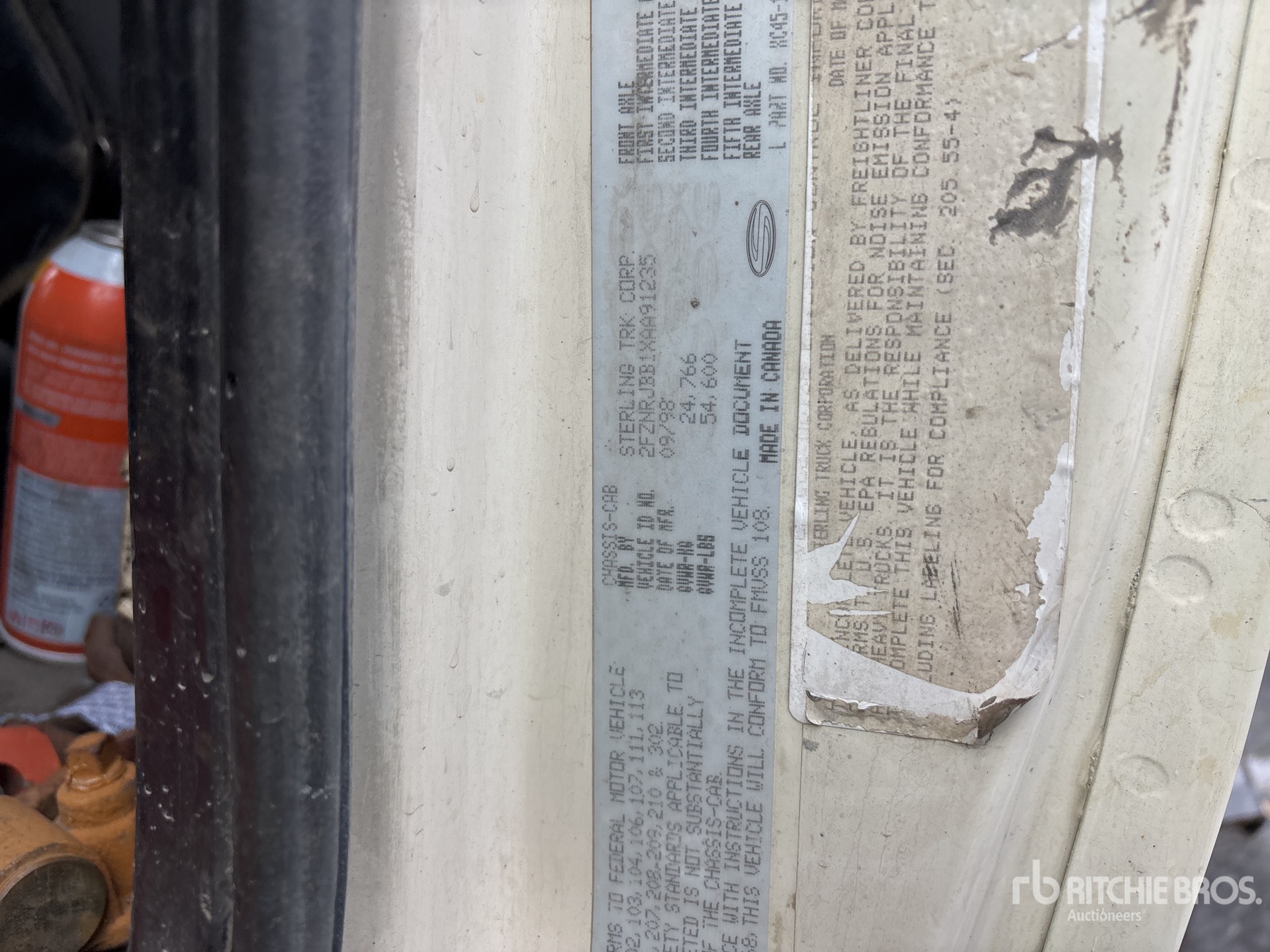 General Appearance with N.º de serie/VIN