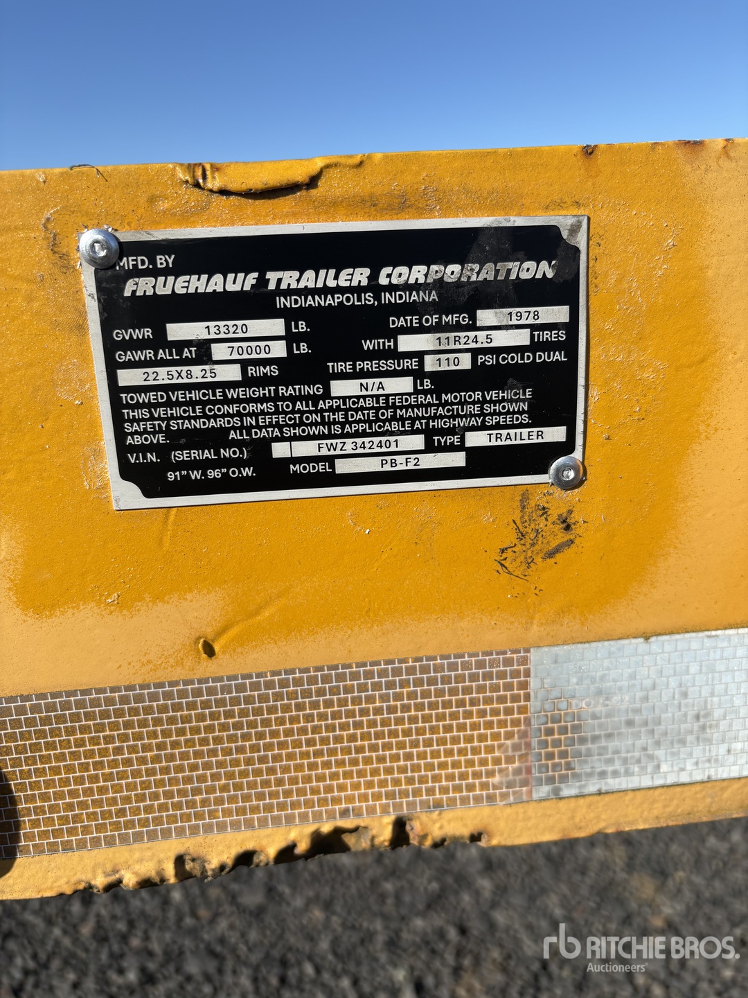 1978 Fruehauf PB-F2 40-65