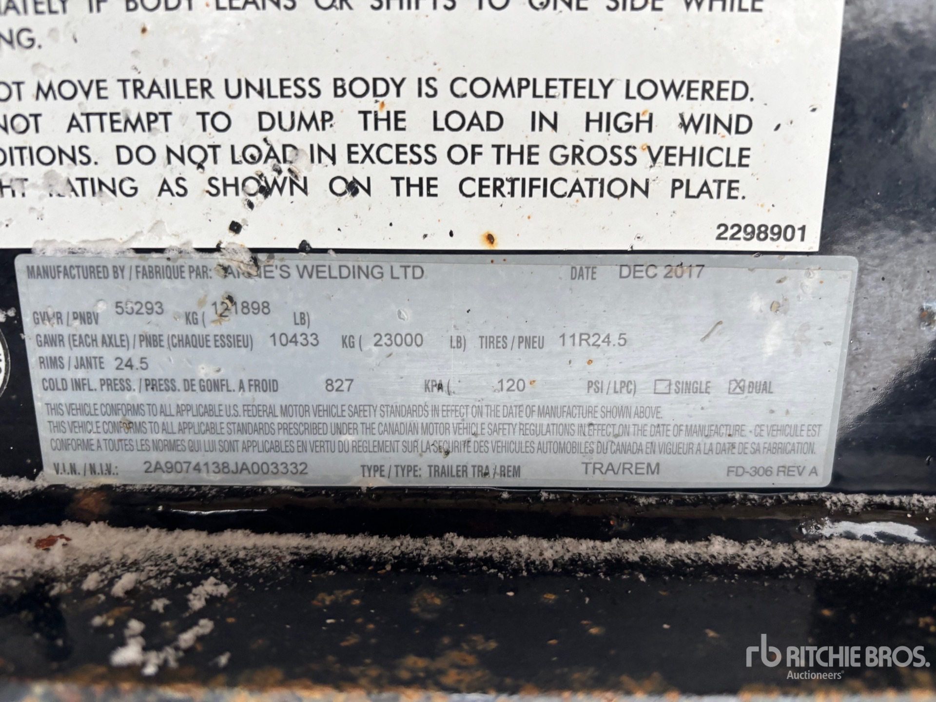 General Appearance with Seriennummer / FIN