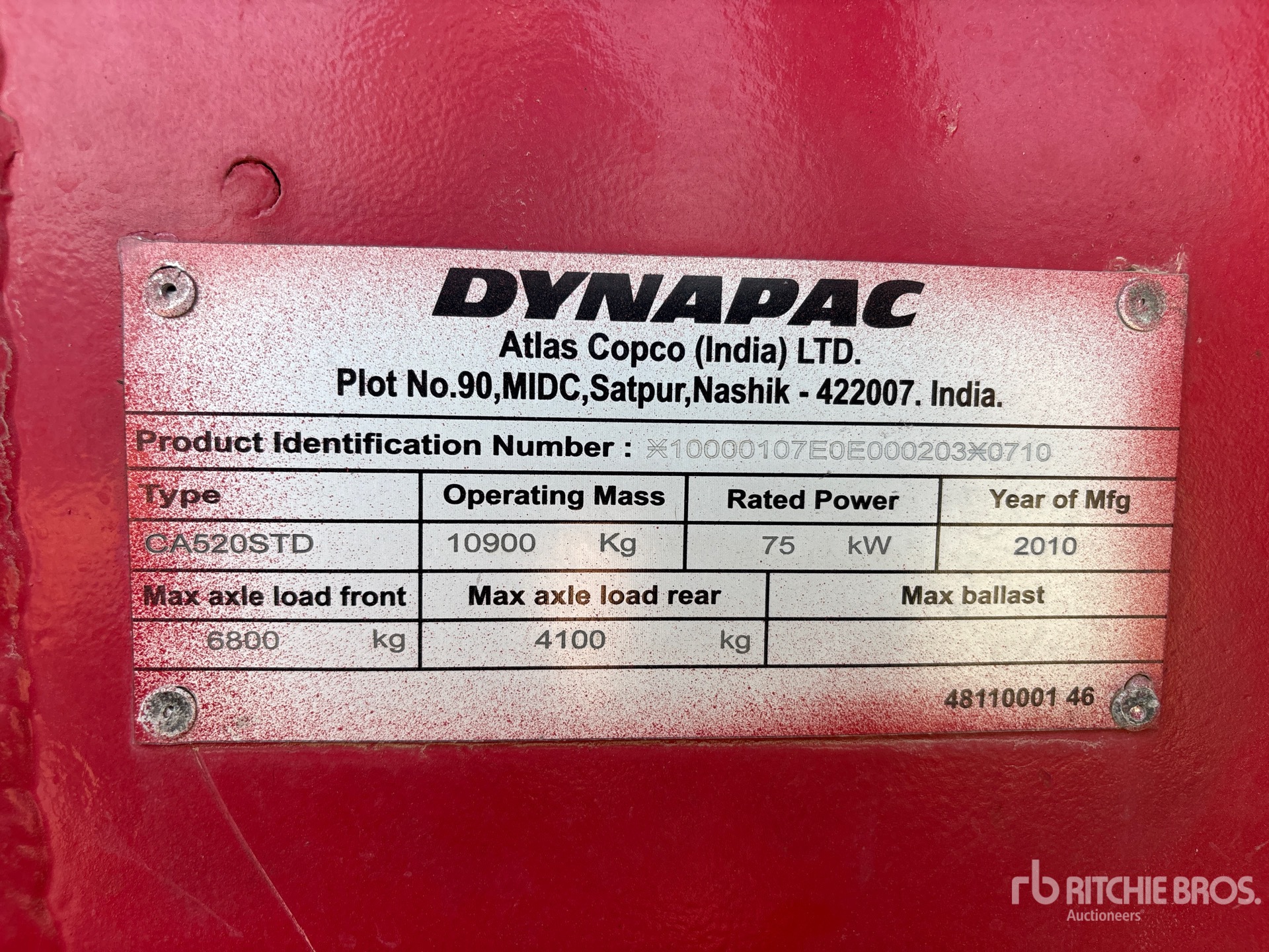General Appearance with Numero seriale/numero d’identificazione del veicolo (VIN)
