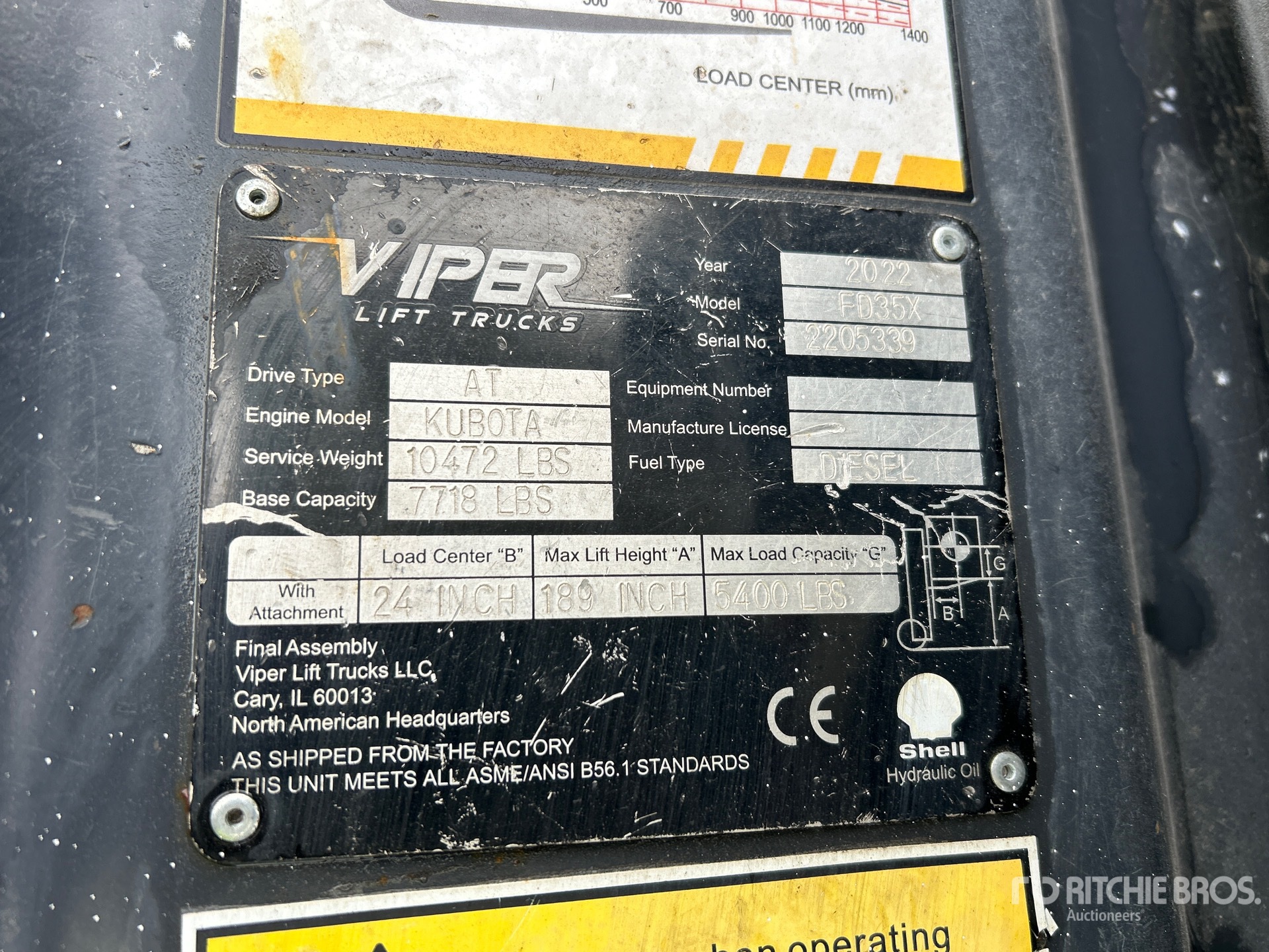 General Appearance with N.º de serie/VIN